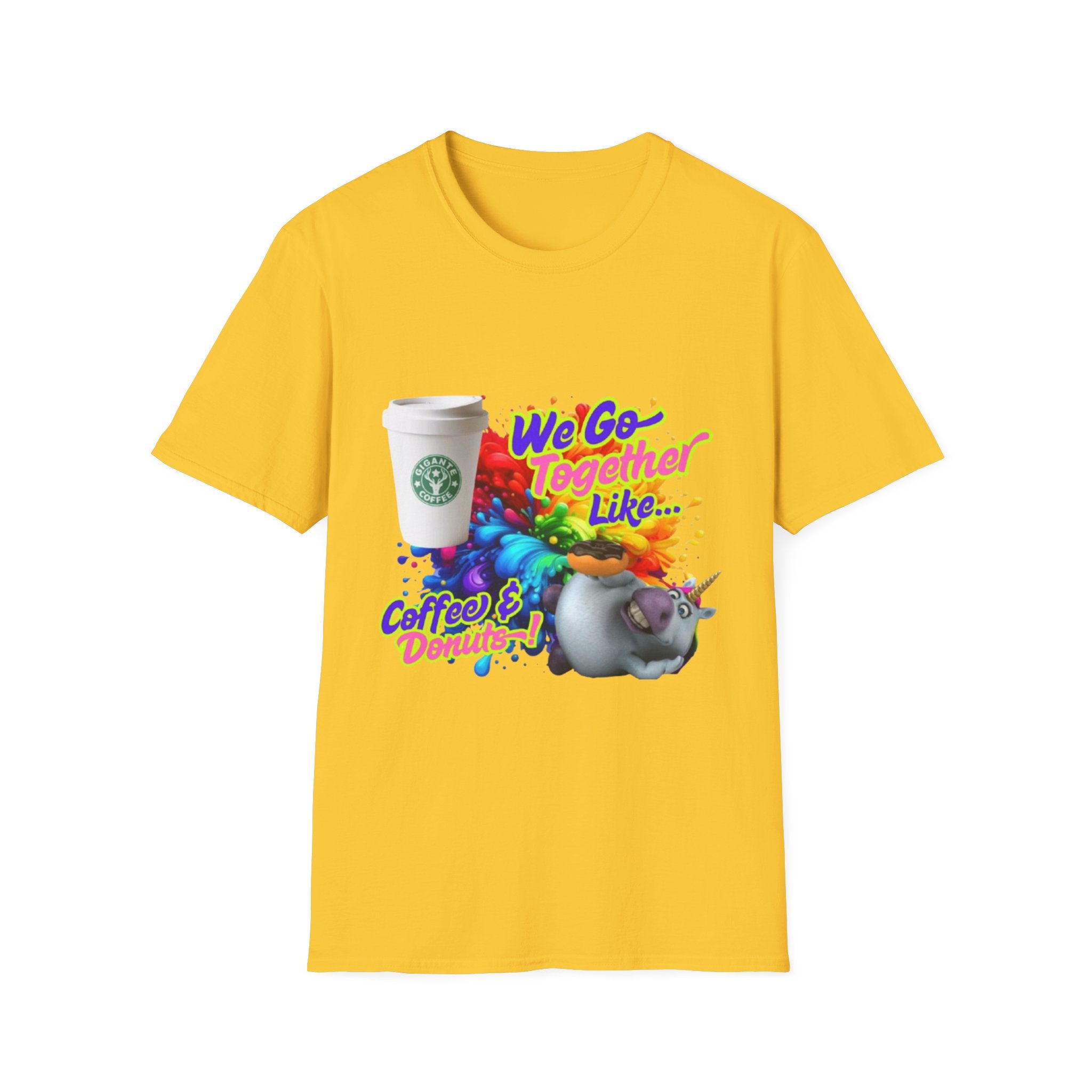 We Go Together Like Coffee & Donuts Unisex Softstyle T-Shirt