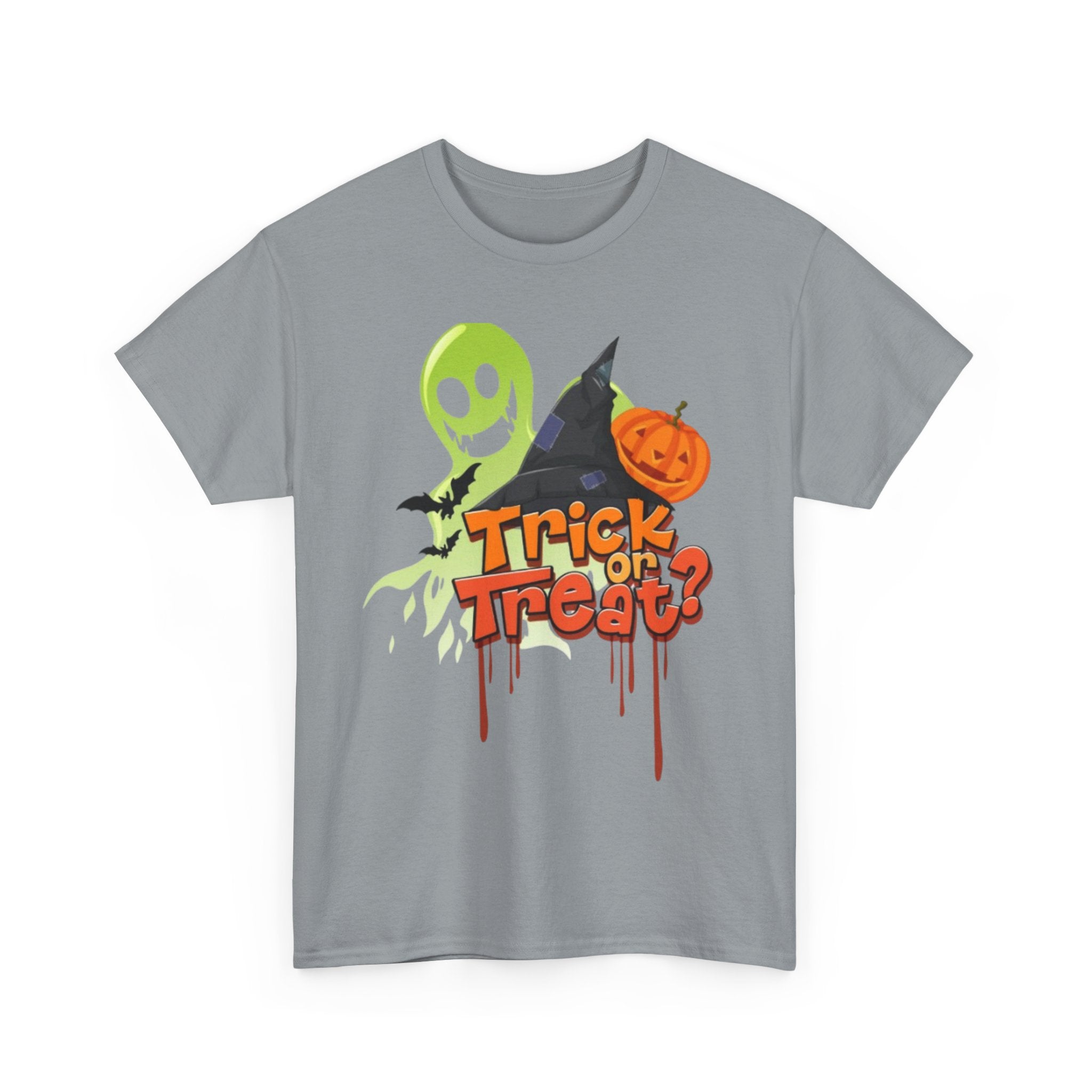 Halloween Trick or Treat Unisex Heavy Cotton Short Sleeve T-Shirt