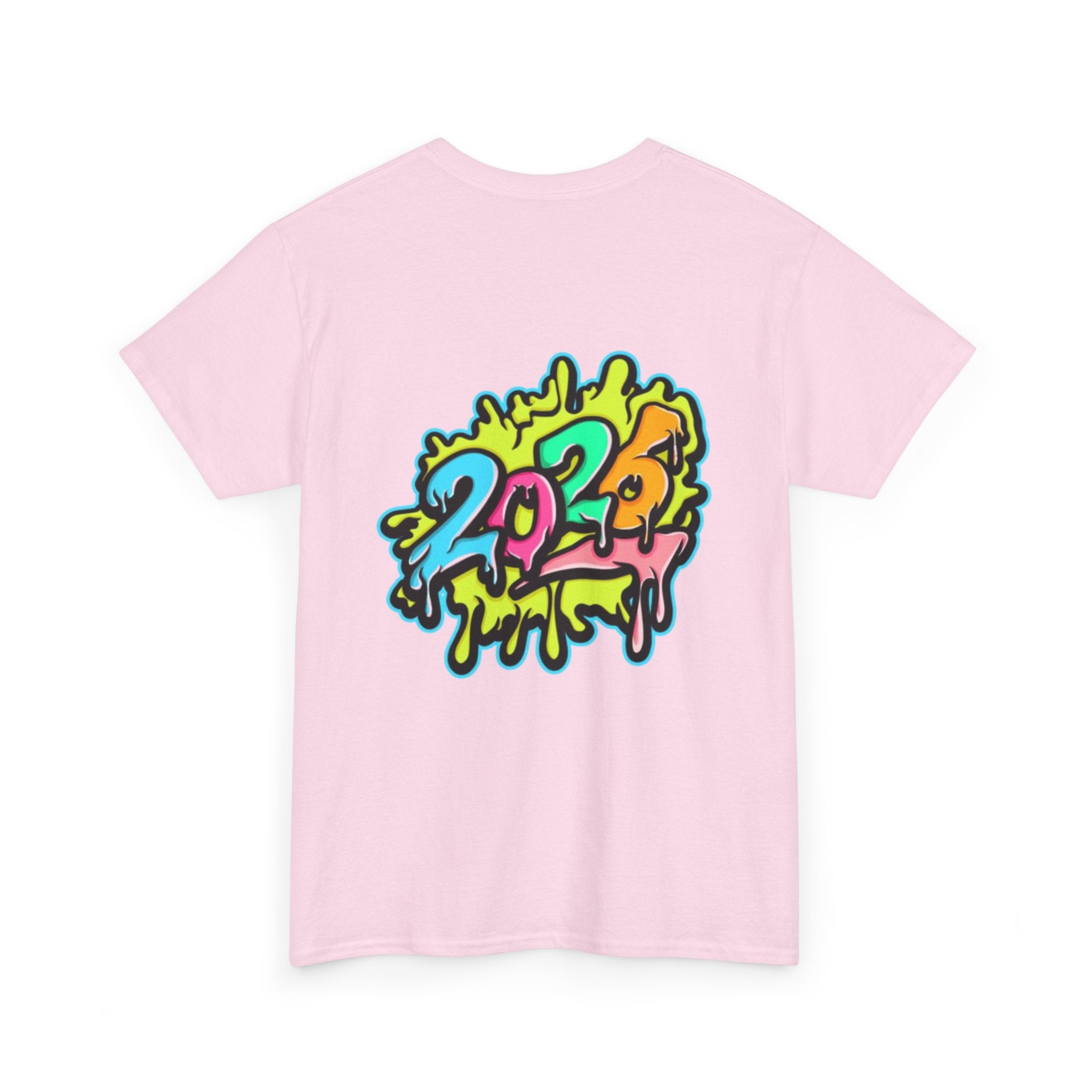 2026 Happy New Year DOUBLE SIDED Unisex Heavy Cotton T-Shirt