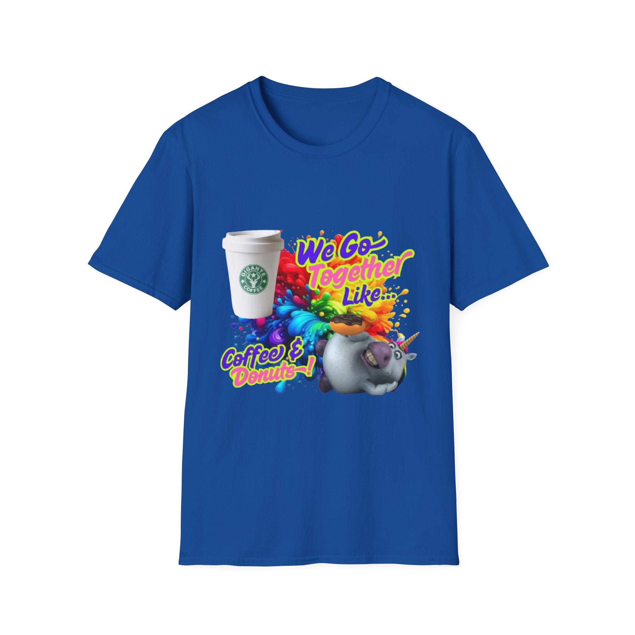 We Go Together Like Coffee & Donuts Unisex Softstyle T-Shirt
