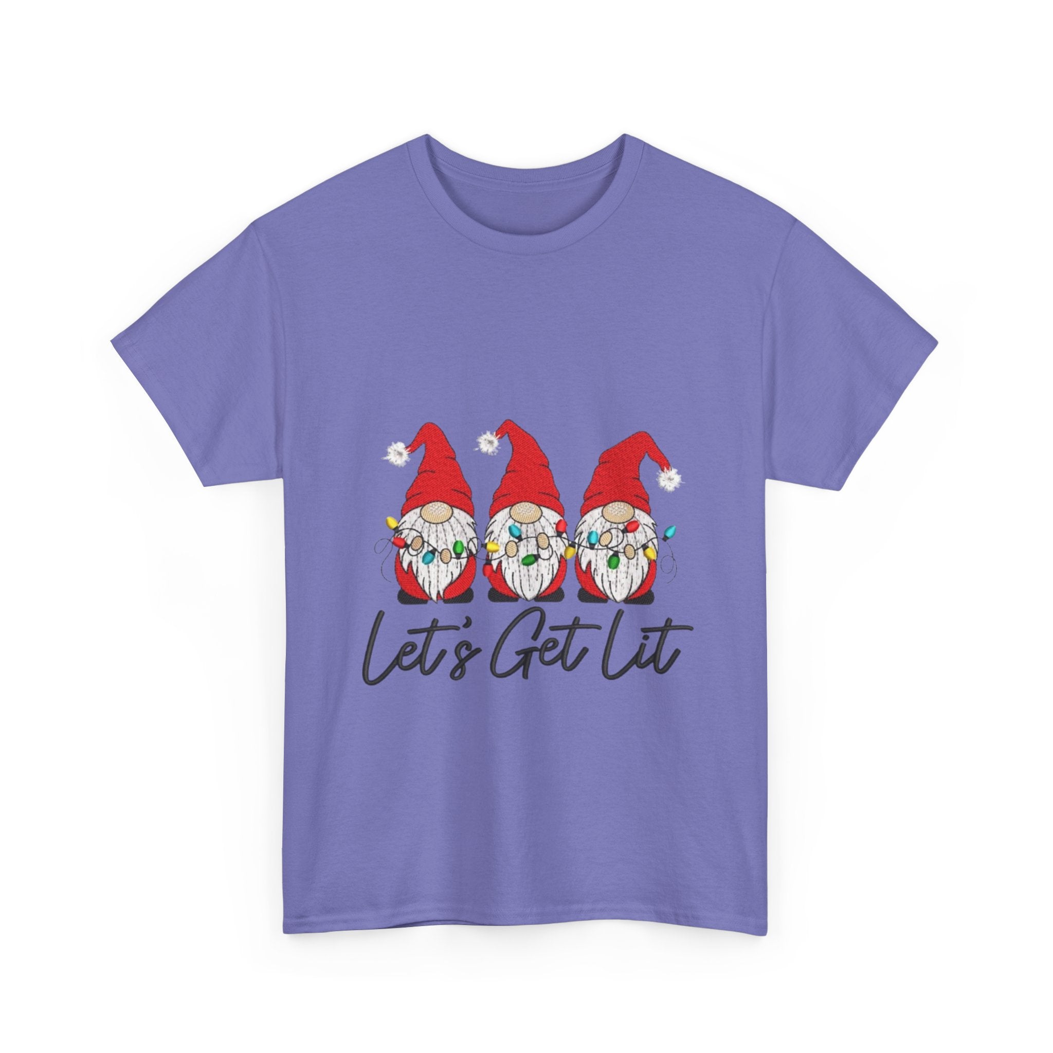 Let's Get Lit Gnome Unisex Heavy Cotton T-Shirt