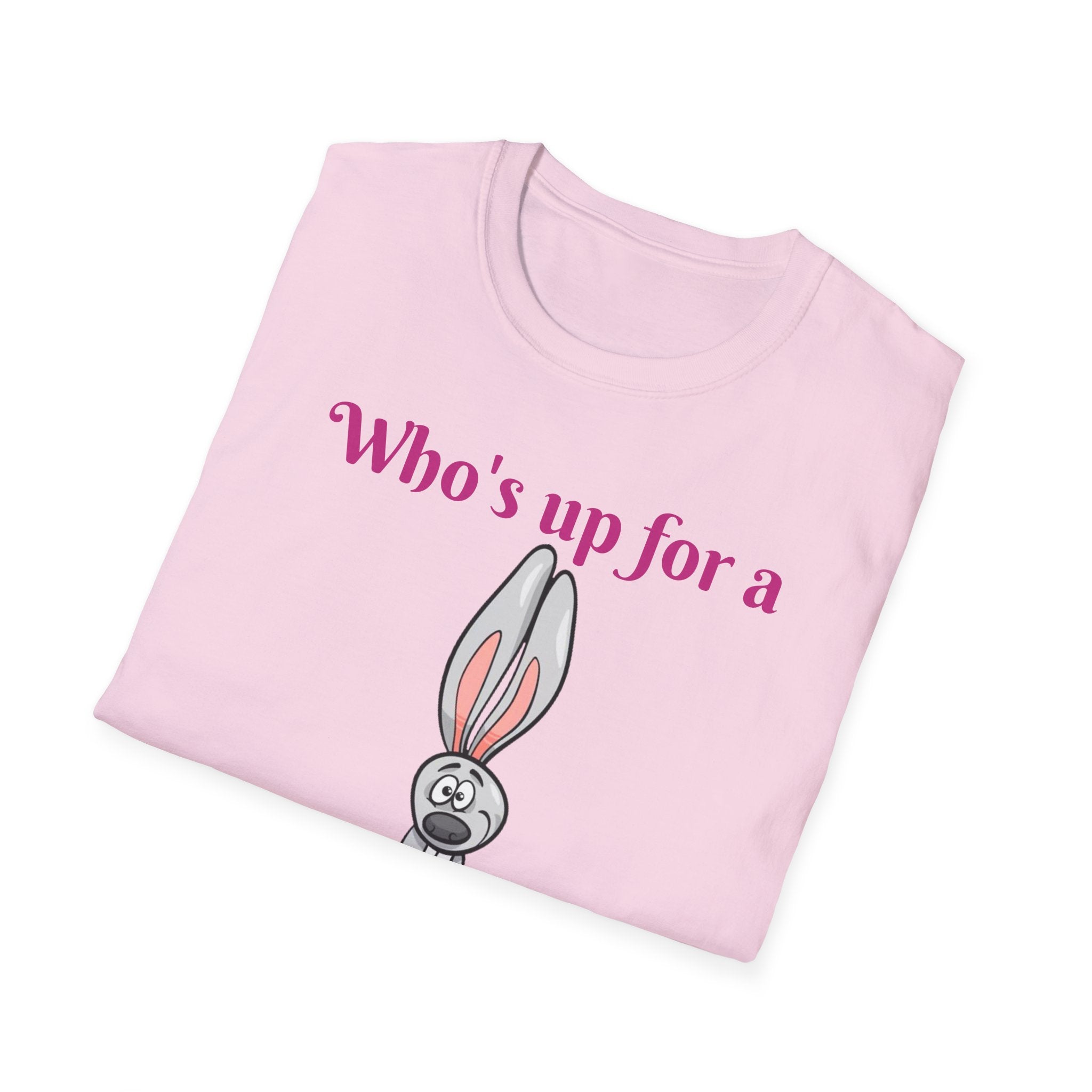 Who's Up For A Treasure Hunt Bunny Unisex Softstyle T-Shirt