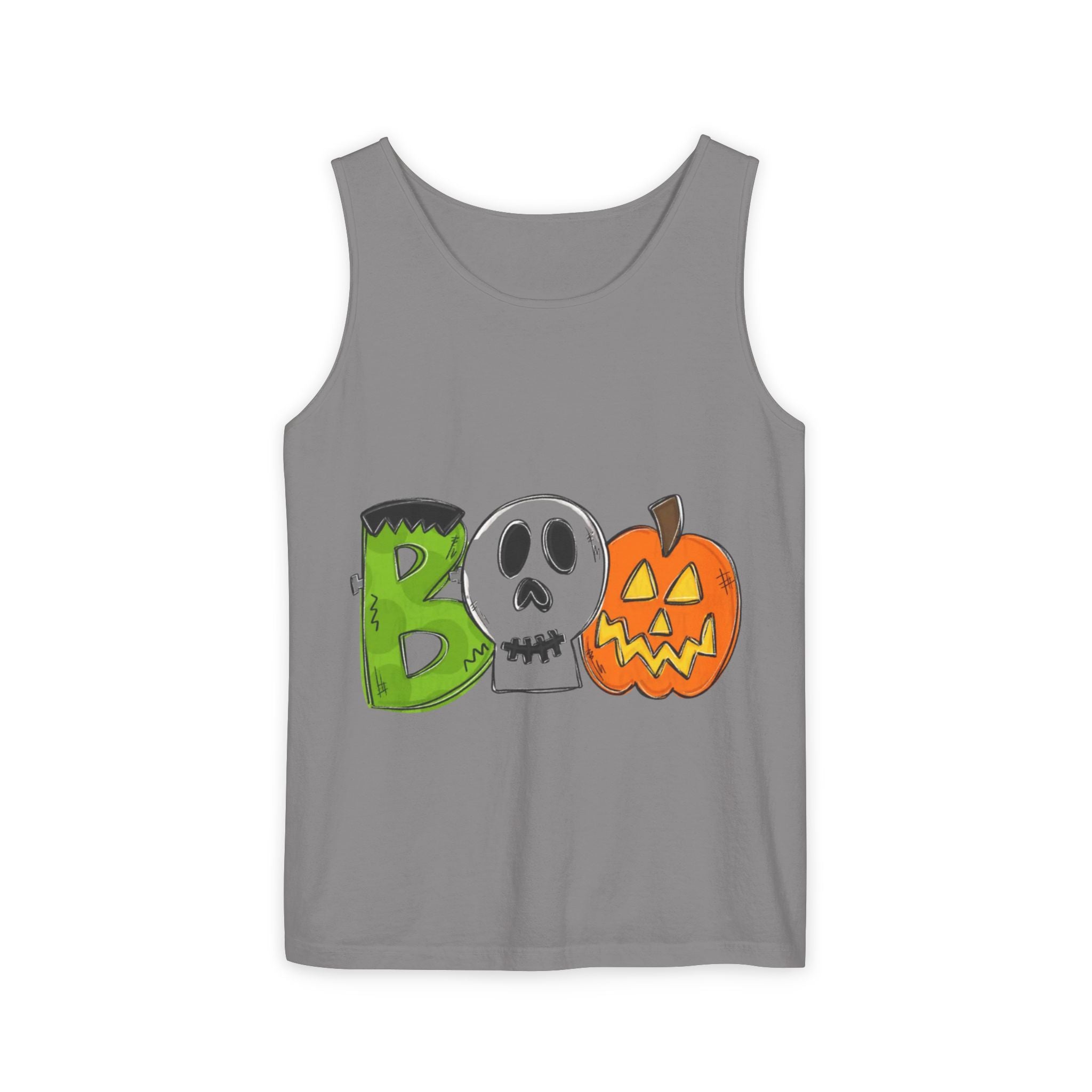 Halloween BOO Unisex Garment-Dyed Tank Top