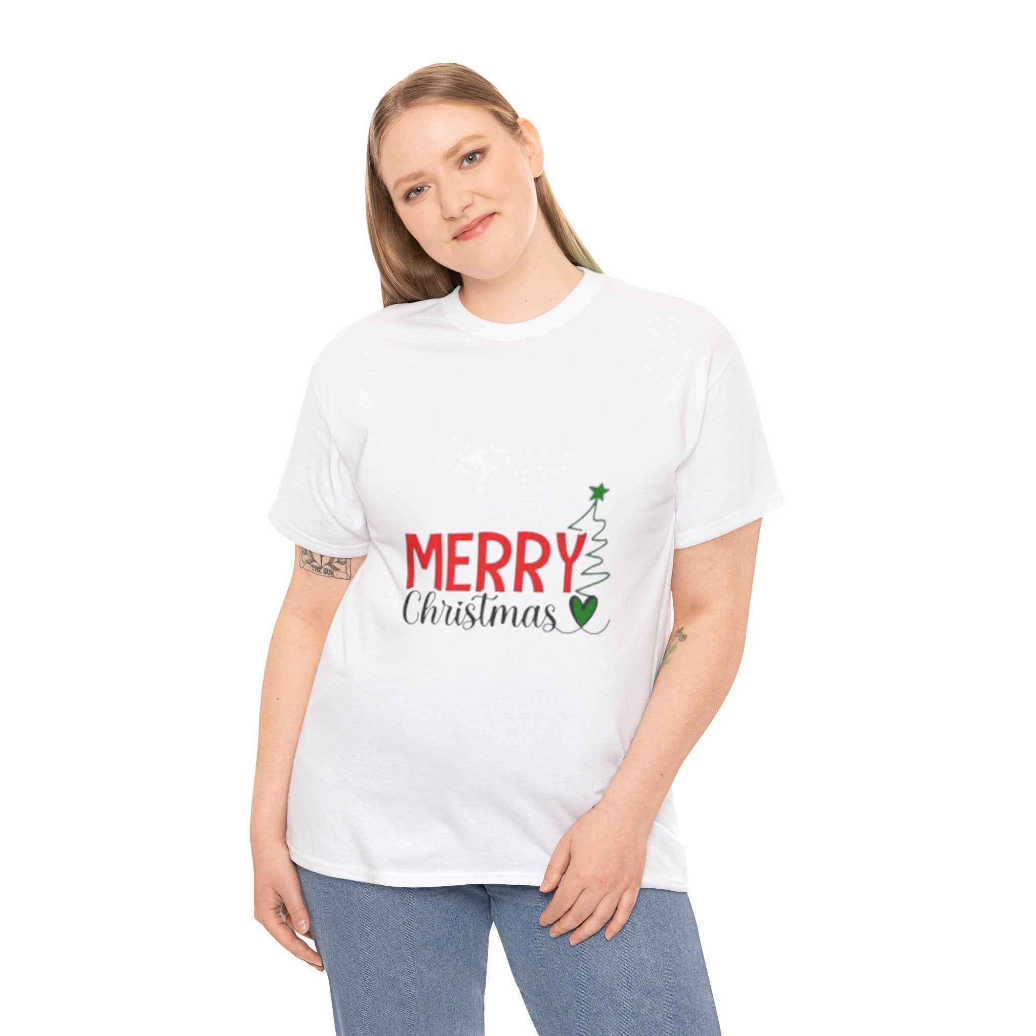 Merry Christmas Unisex Heavy Cotton T-Shirt