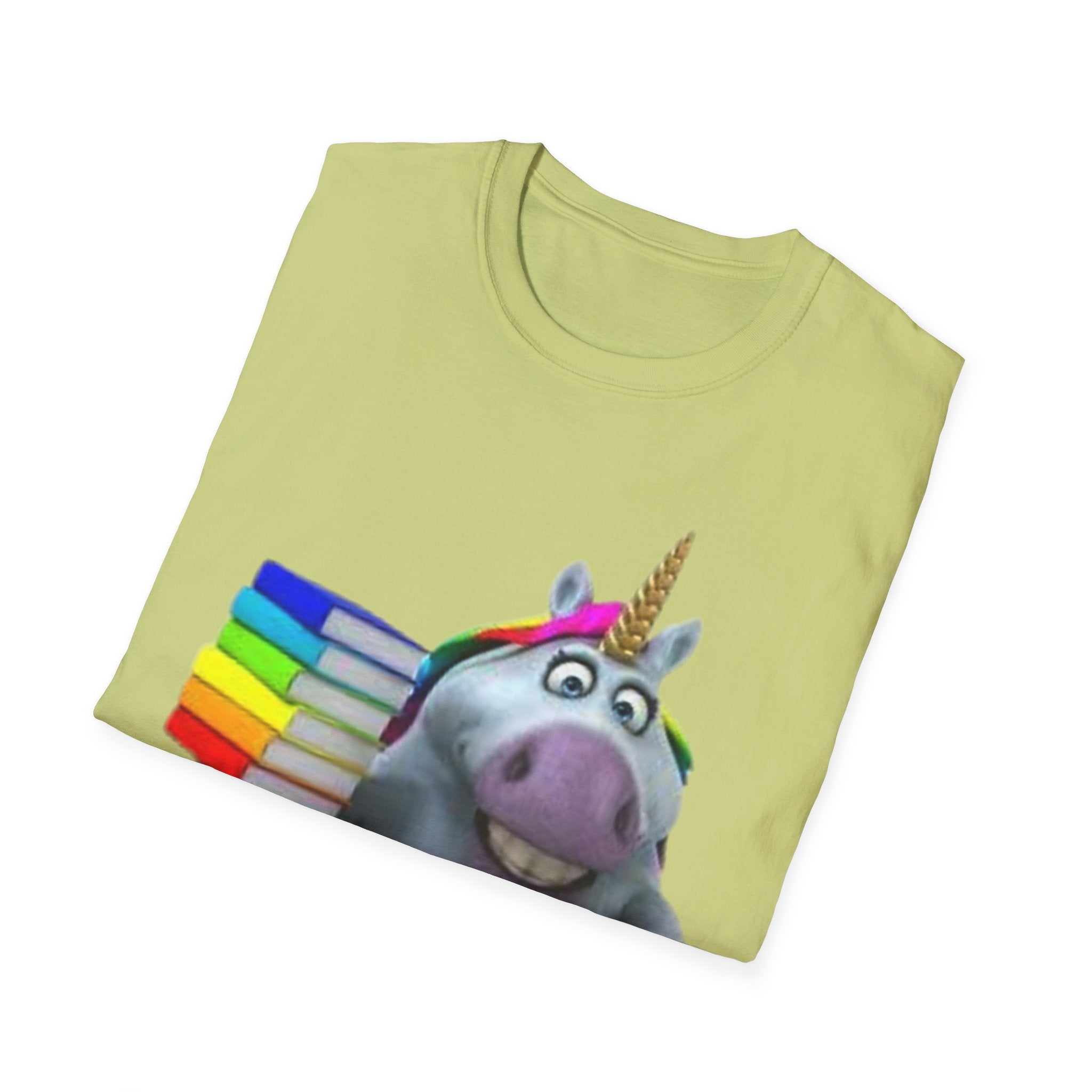 Unlocking Magic, One Book At A Time! Unicorn Unisex Softstyle T-Shirt