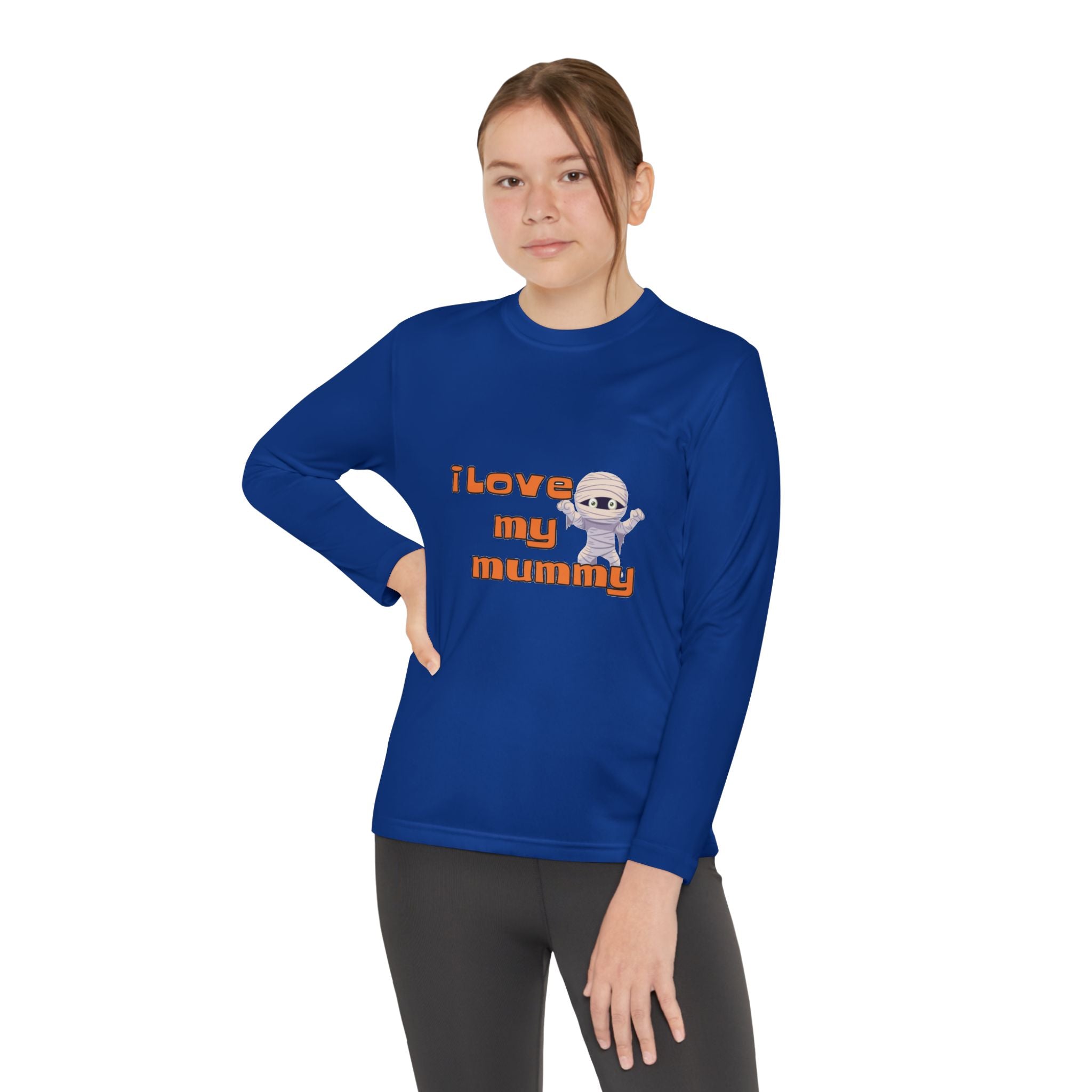 I Love My Mummy Youth Long Sleeve Competitor T-Shirt