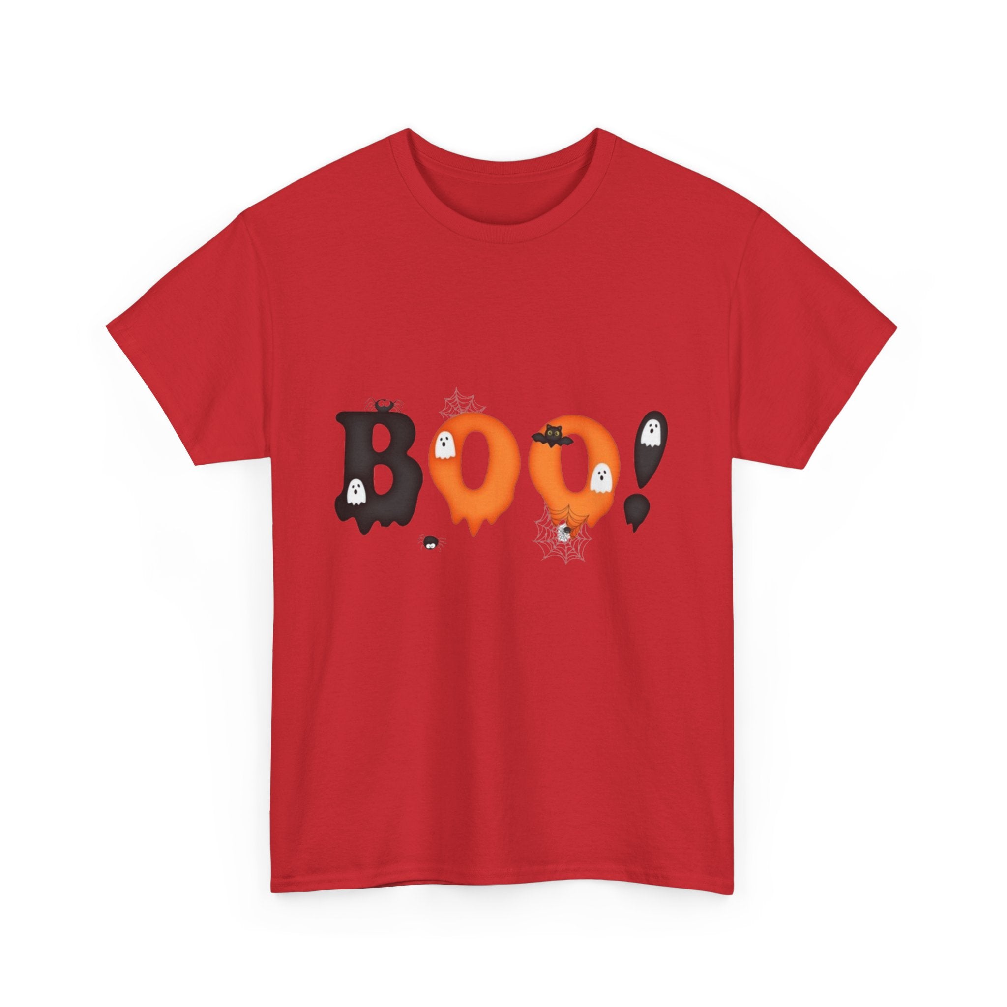 Halloween BOO! Unisex Short Sleeve Heavy Cotton T-Shirt
