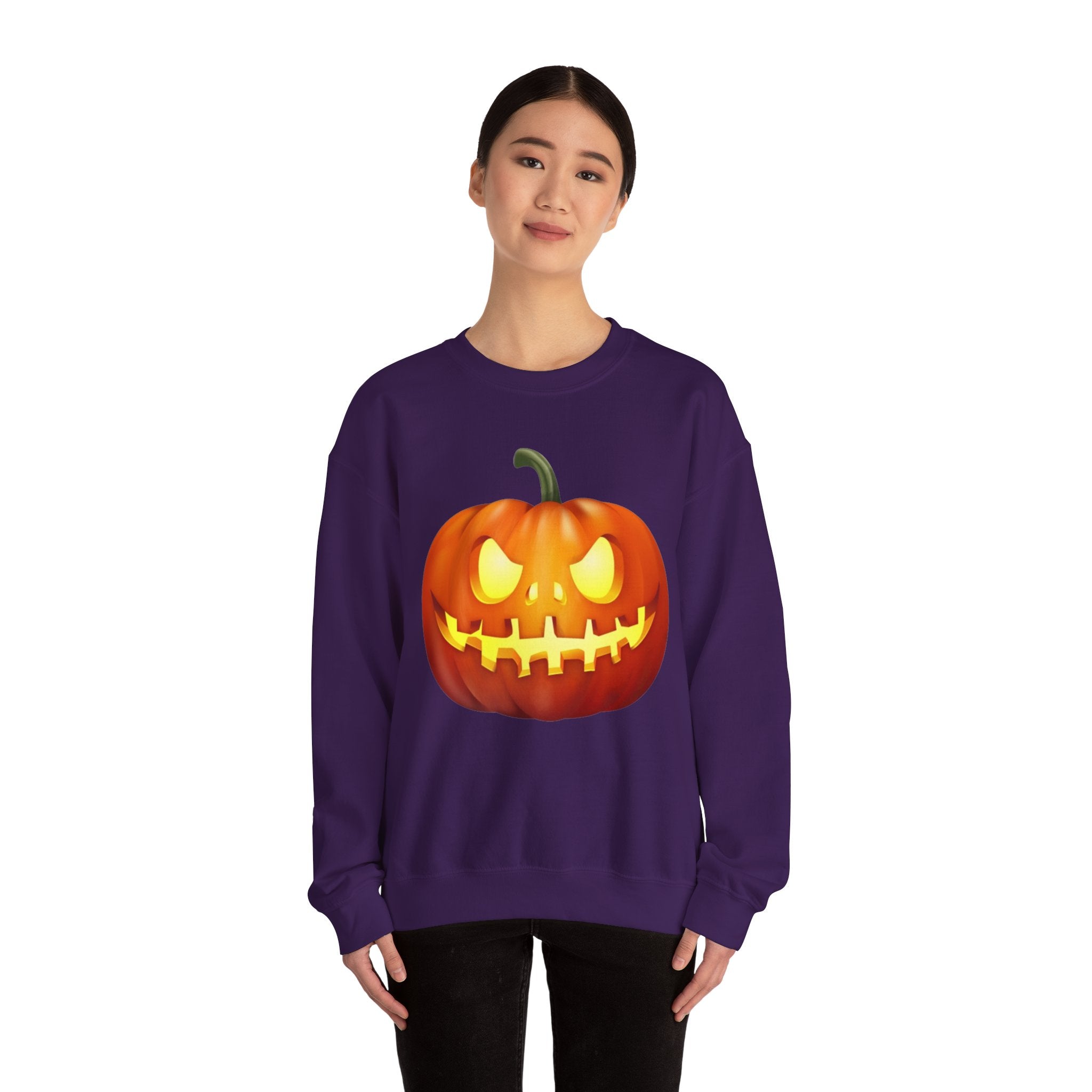 Halloween Pumpkin Unisex Heavy Blend™ Crewneck Sweatshirt