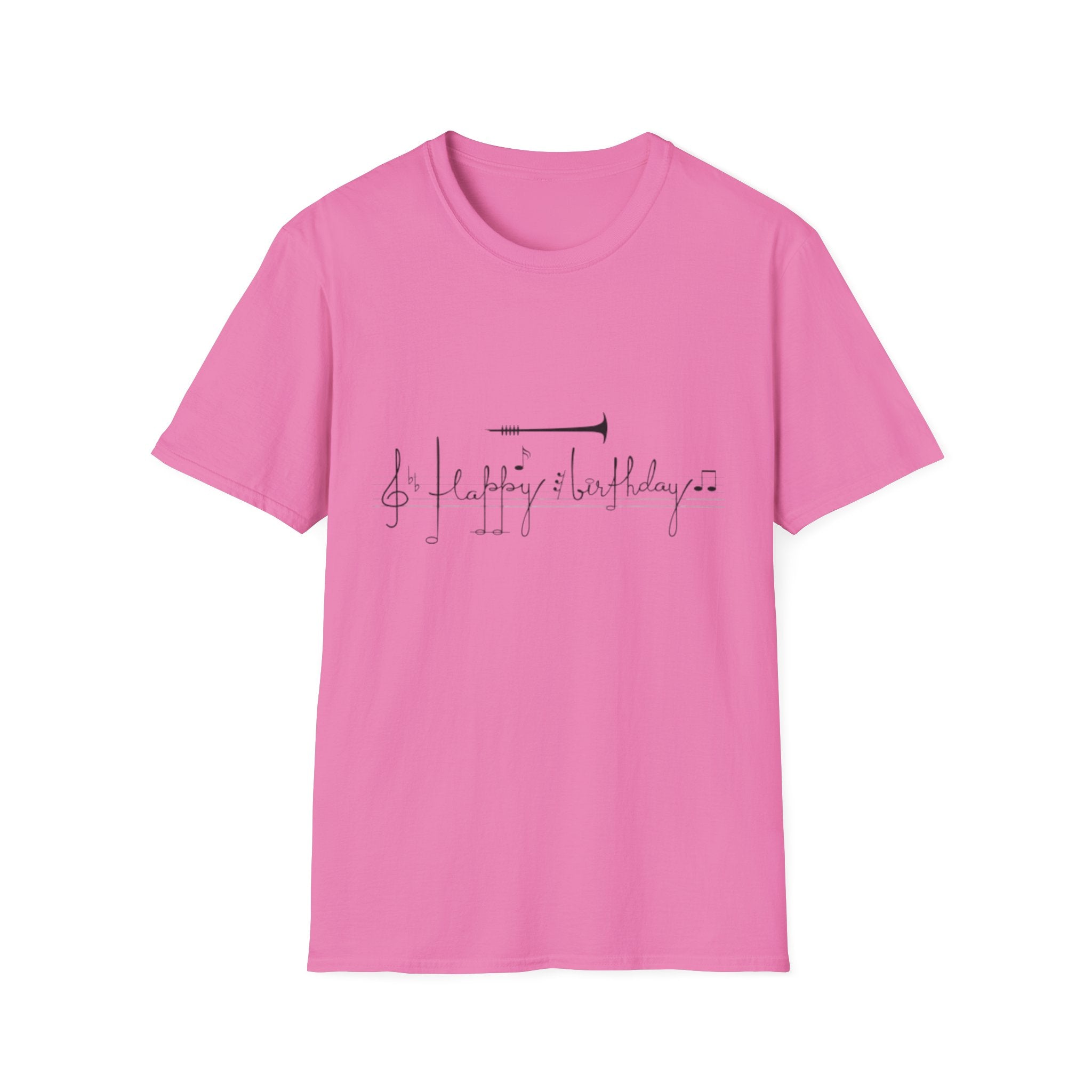 Music Note Birthday Unisex Softstyle T-Shirt-Personalize It!