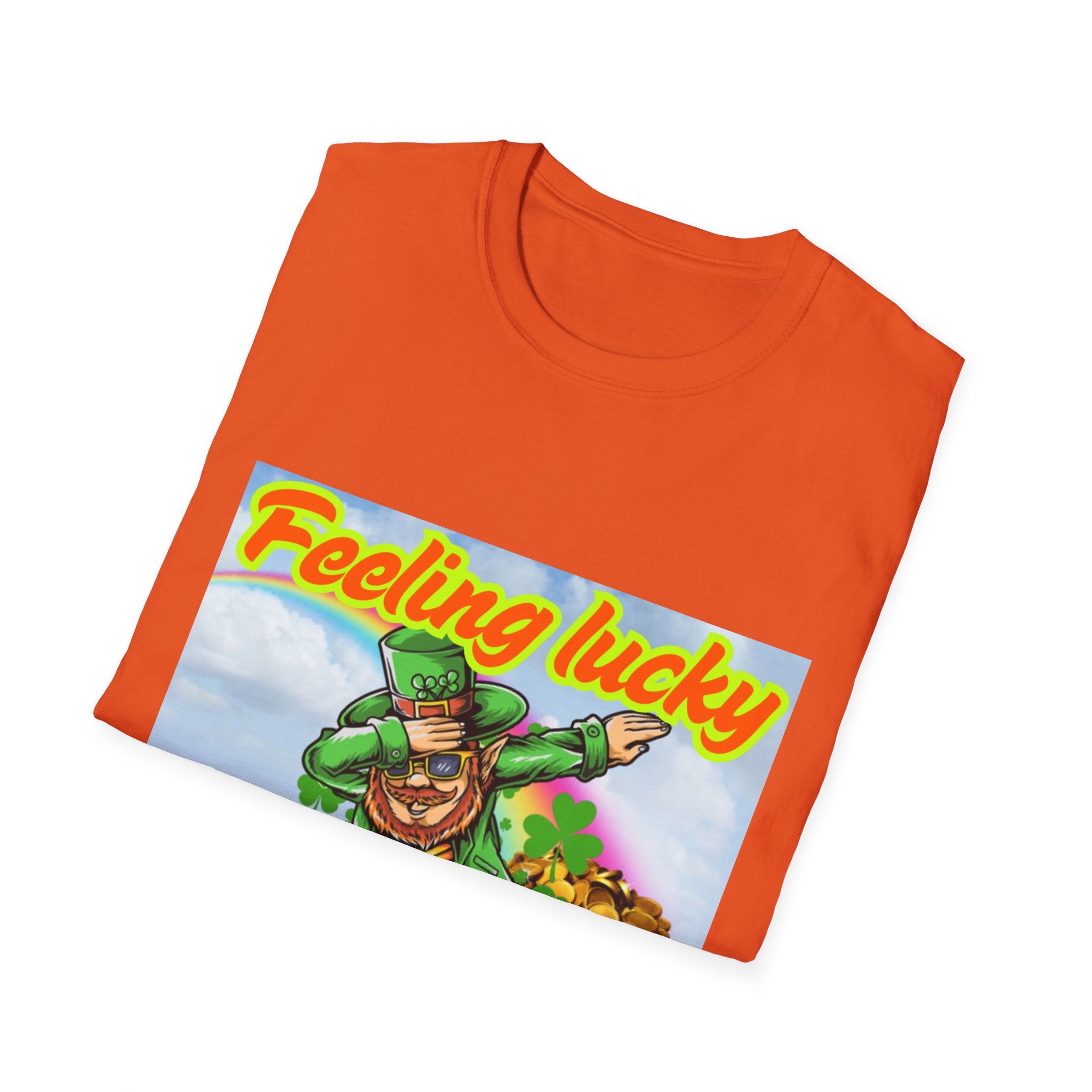Feeling Lucky And Ready To Groove! Unisex Softstyle T-Shirt
