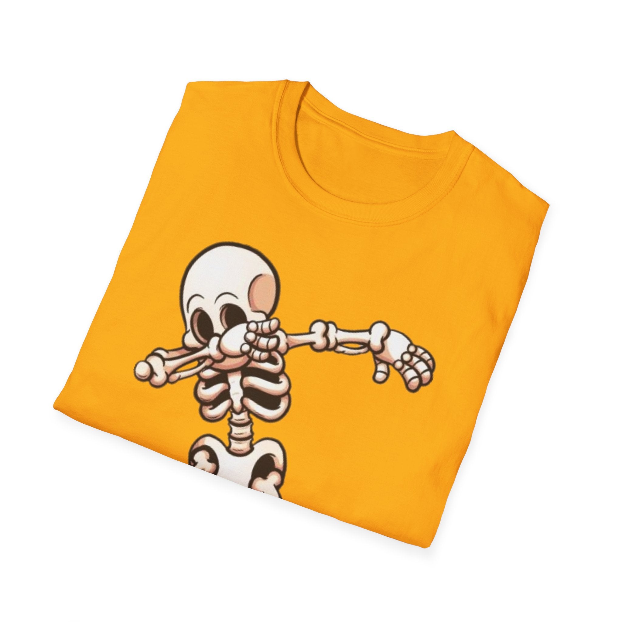 Dabbing Halloween Skeleton Unisex Softstyle T-Shirt