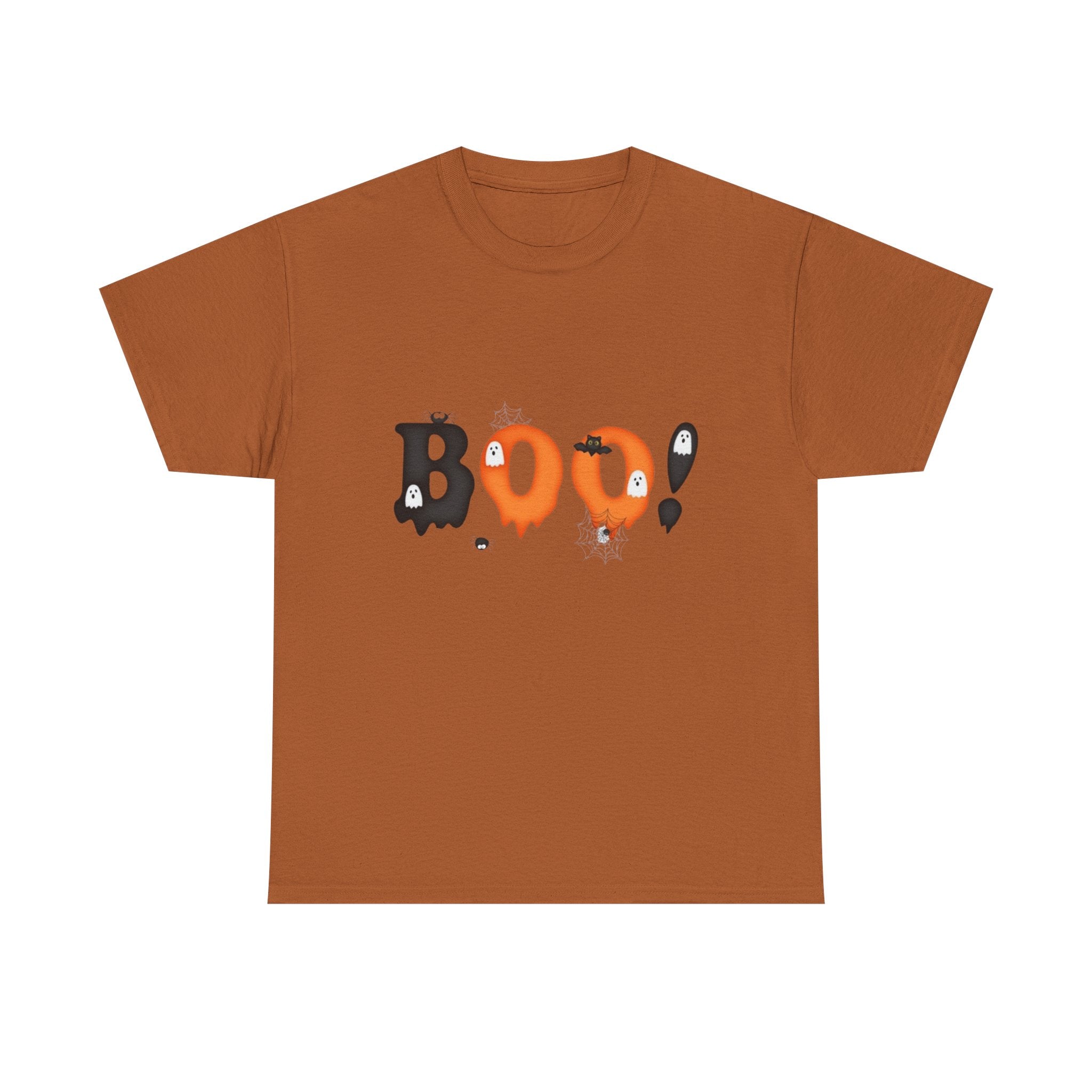 Halloween BOO! Unisex Short Sleeve Heavy Cotton T-Shirt