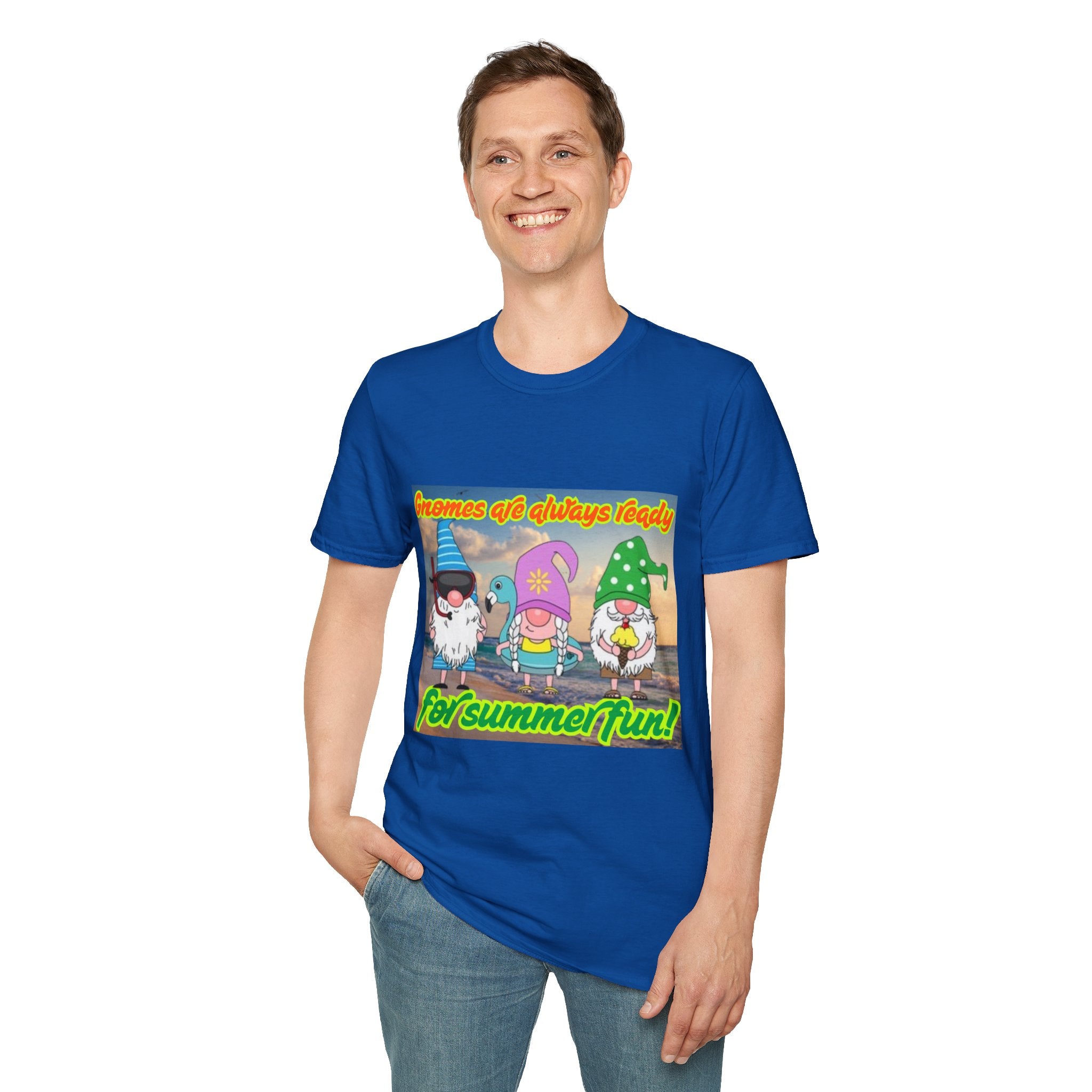 Gnomes Are Always Ready For Summer Fun! Unisex Softstyle T-Shirt