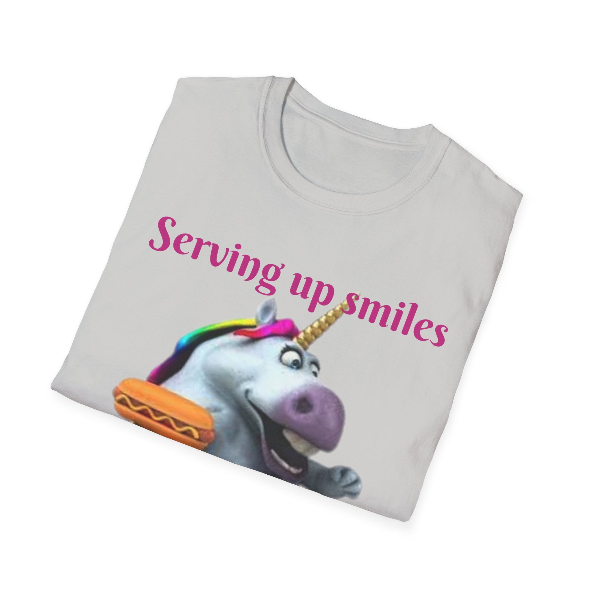 Serving Up Smiles And Tasty Treats Unicorn Unisex Softstyle T-Shirt