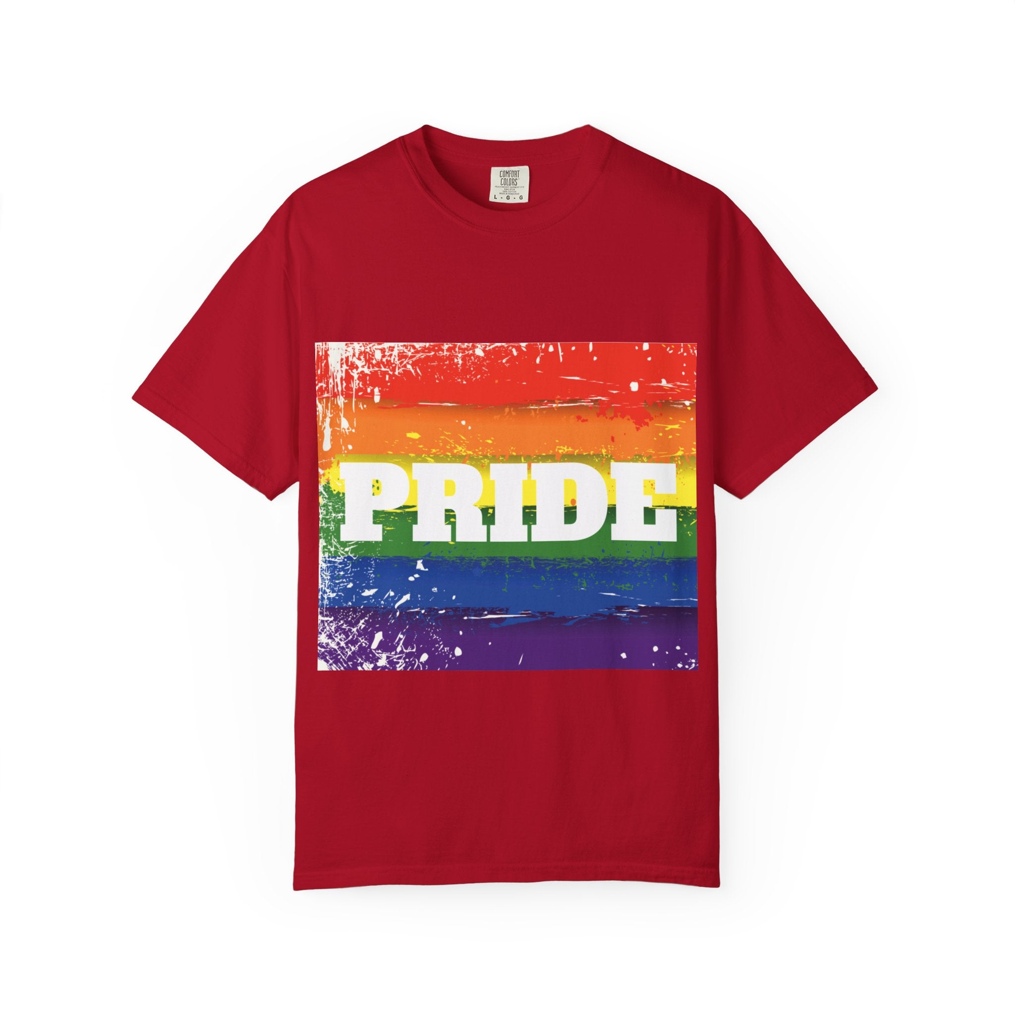 Pride Rainbow Unisex Garment-Dyed T-Shirt