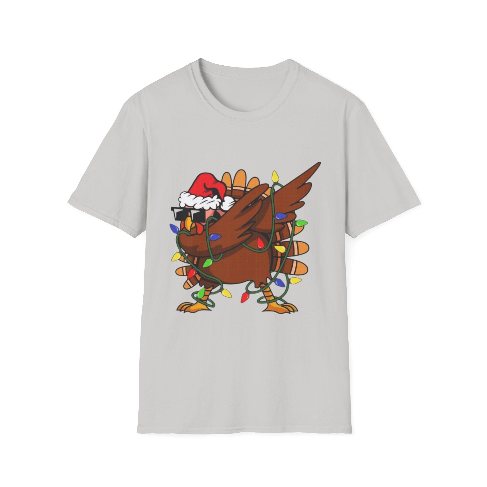 Dabbing Christmas Turkey Unisex Softstyle T-Shirt