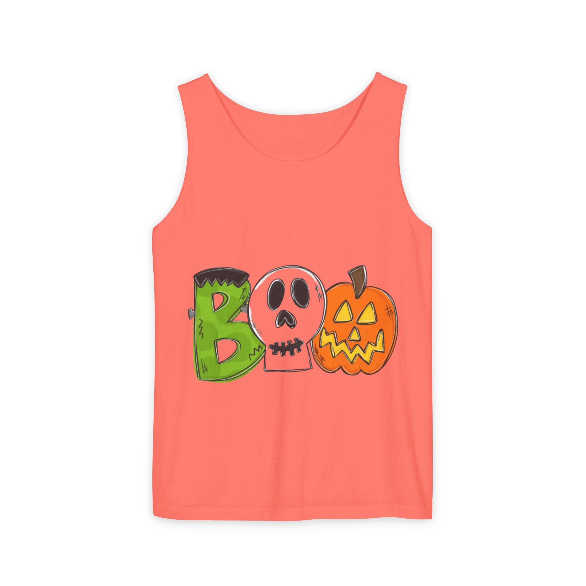 Halloween BOO Unisex Garment-Dyed Tank Top