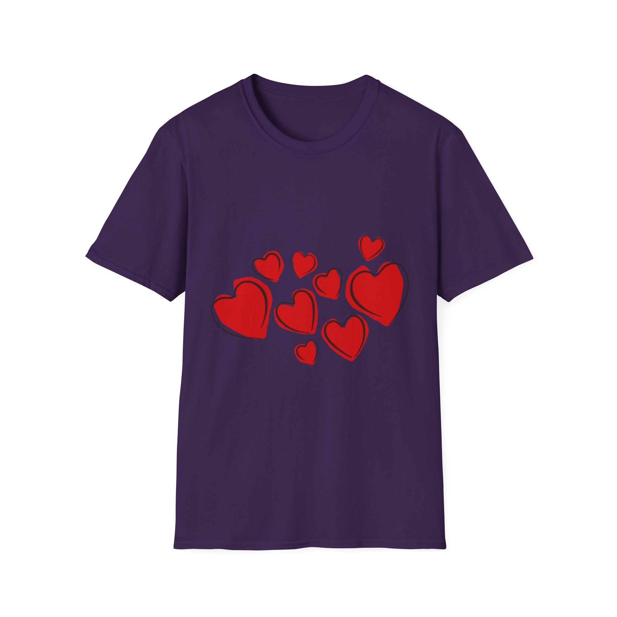 Valentine's Day Hearts Unisex Softstyle T-Shirt