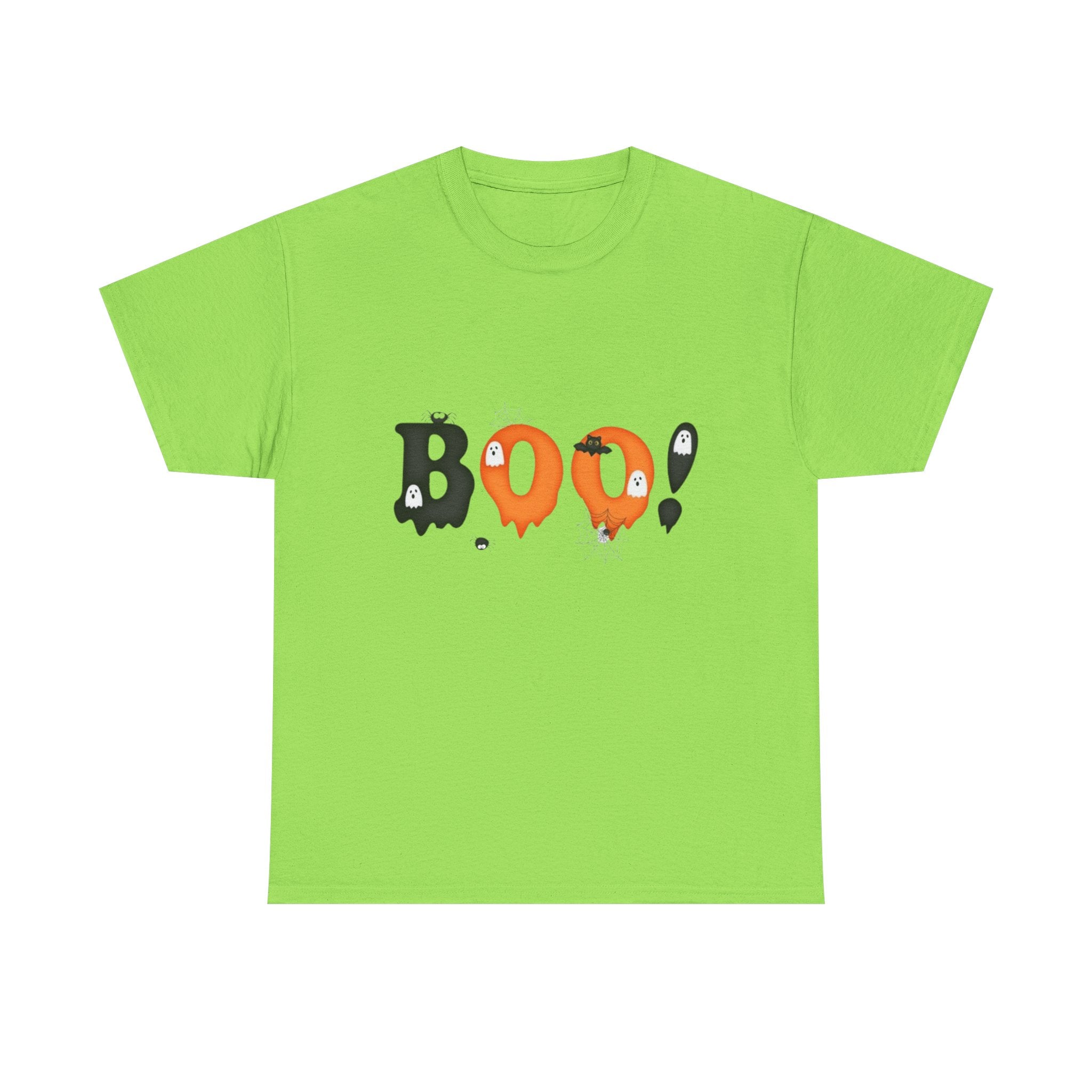 Halloween BOO! Unisex Short Sleeve Heavy Cotton T-Shirt