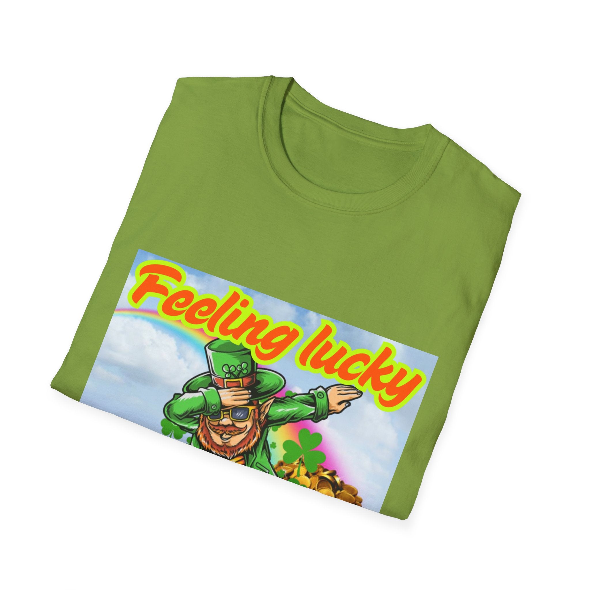 Feeling Lucky And Ready To Groove! Unisex Softstyle T-Shirt