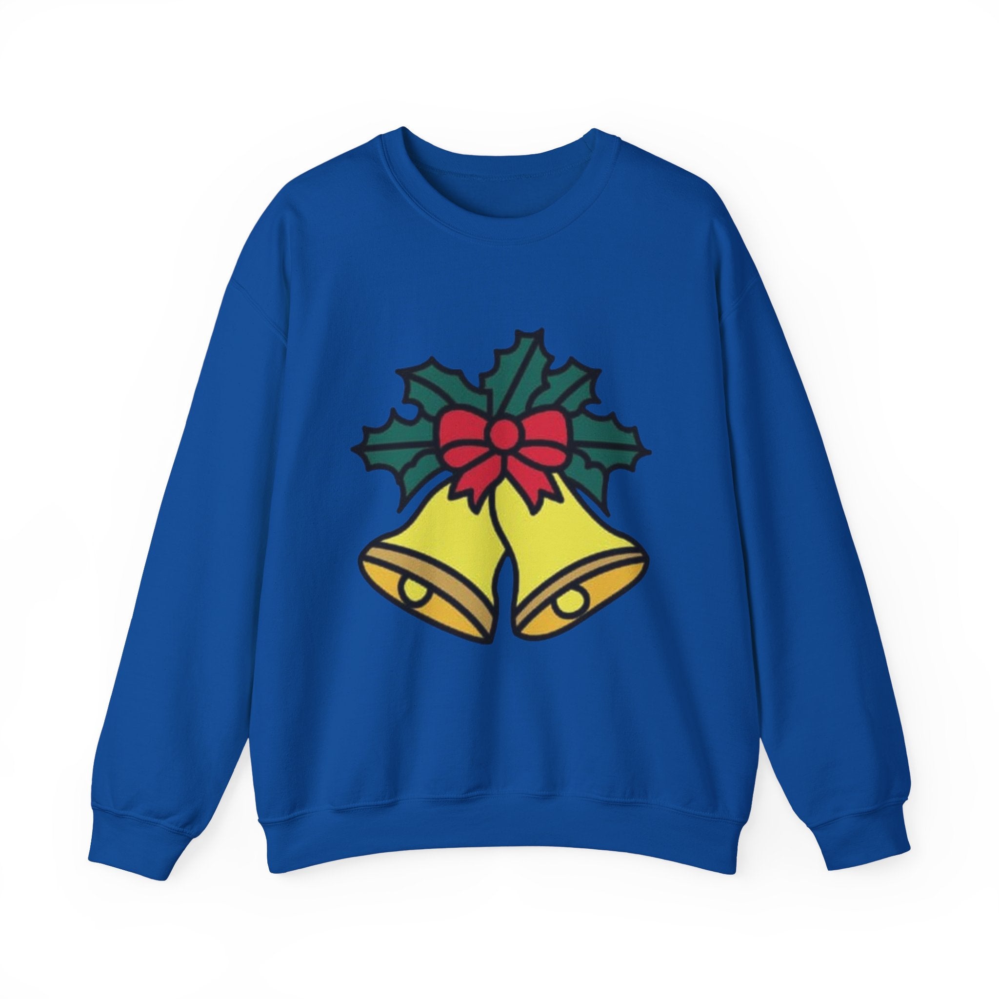 Festive Holiday Bells & Holly Unisex Heavy Blend™ Crewneck Sweatshirt