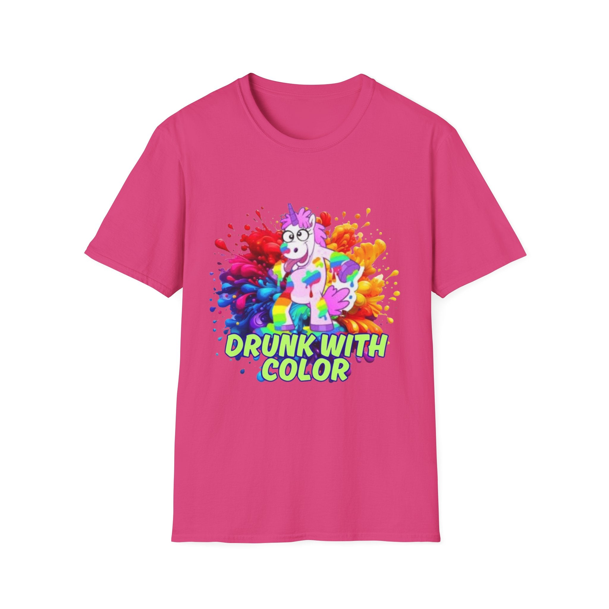 Drunk With Color Unicorn Unisex Softstyle T-Shirt