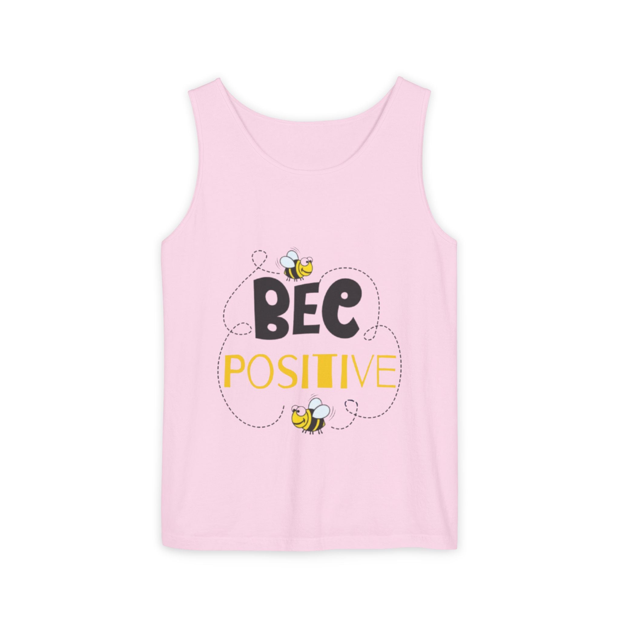 Bee Positive Unisex Garment-Dyed Tank Top