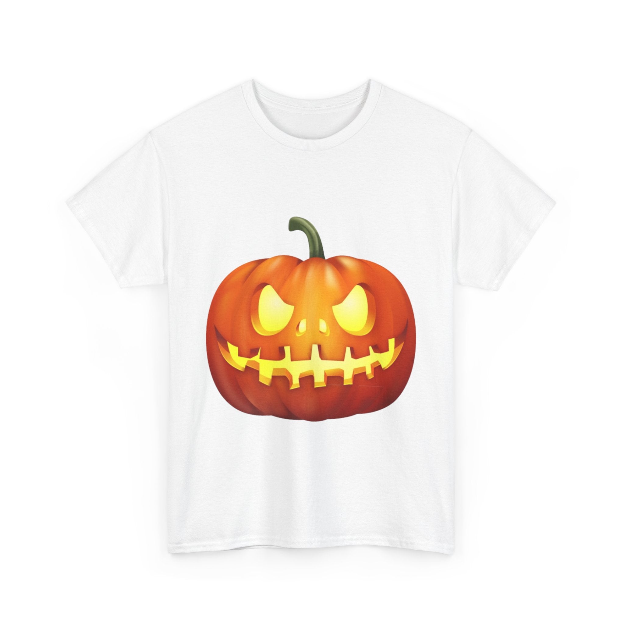 Halloween Pumpkin Unisex Heavy Cotton T-Shirt