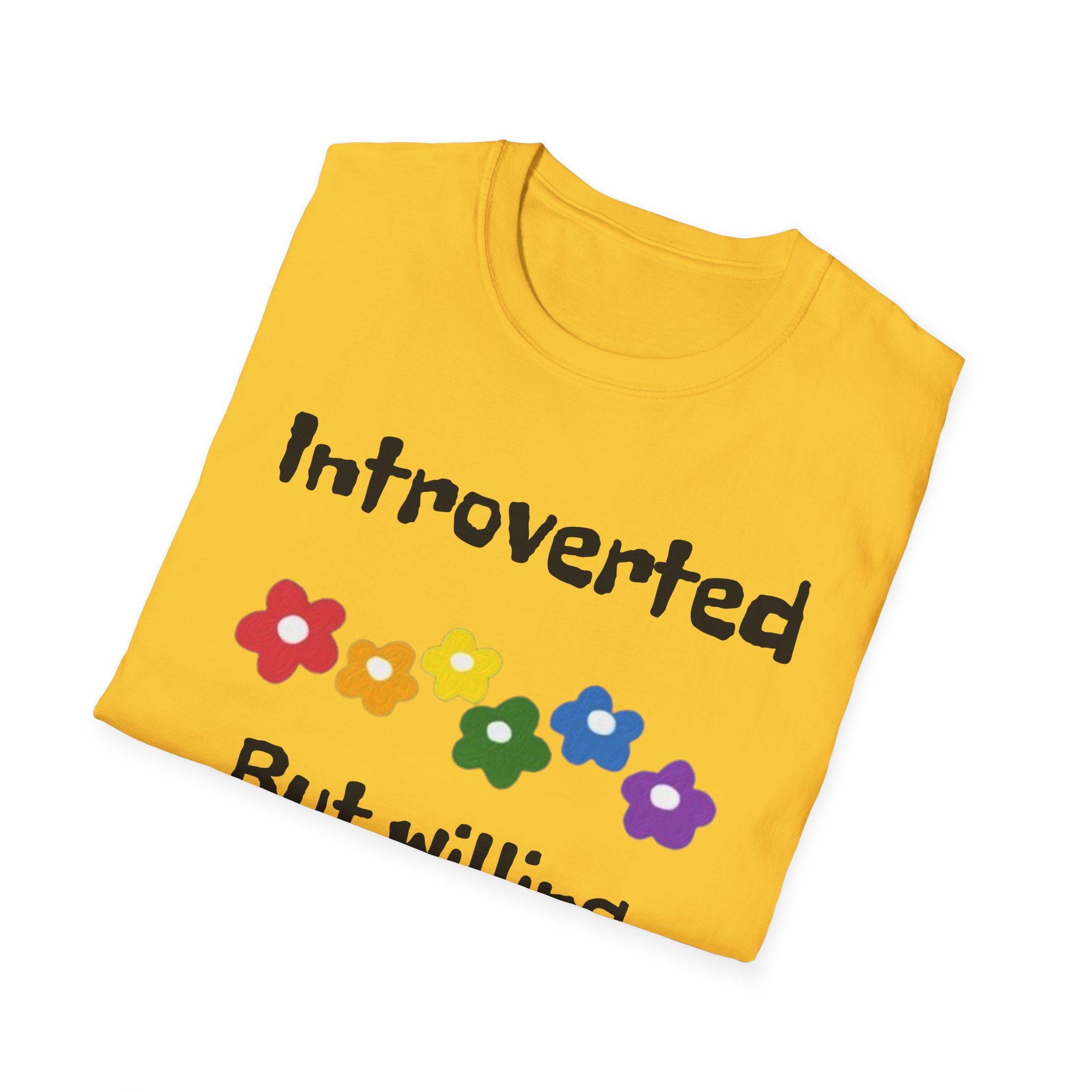 Introverted But Willing To Discuss Plants Unisex Softstyle T-Shirt