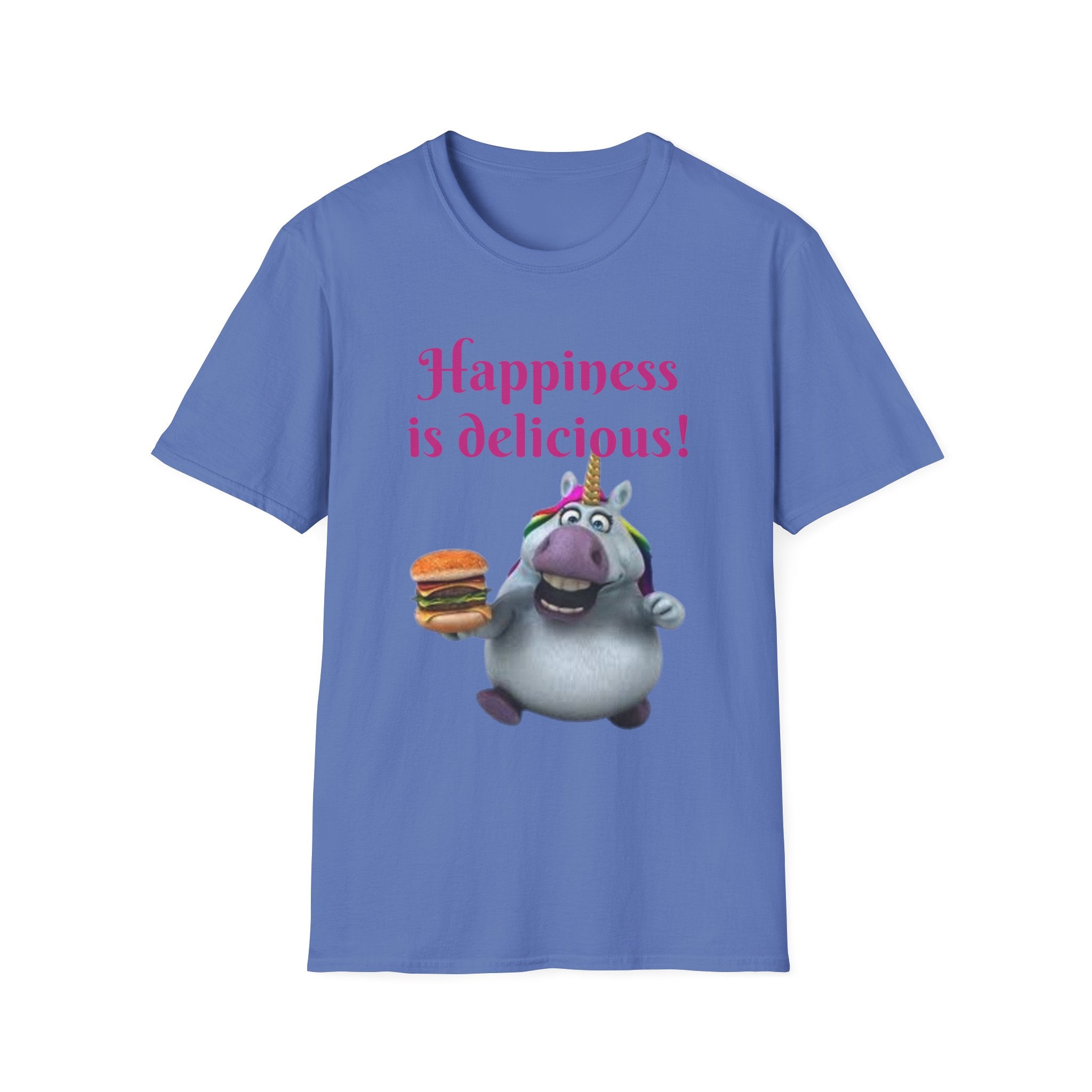 Happiness Is Delicious Unicorn Unisex Softstyle T-Shirt