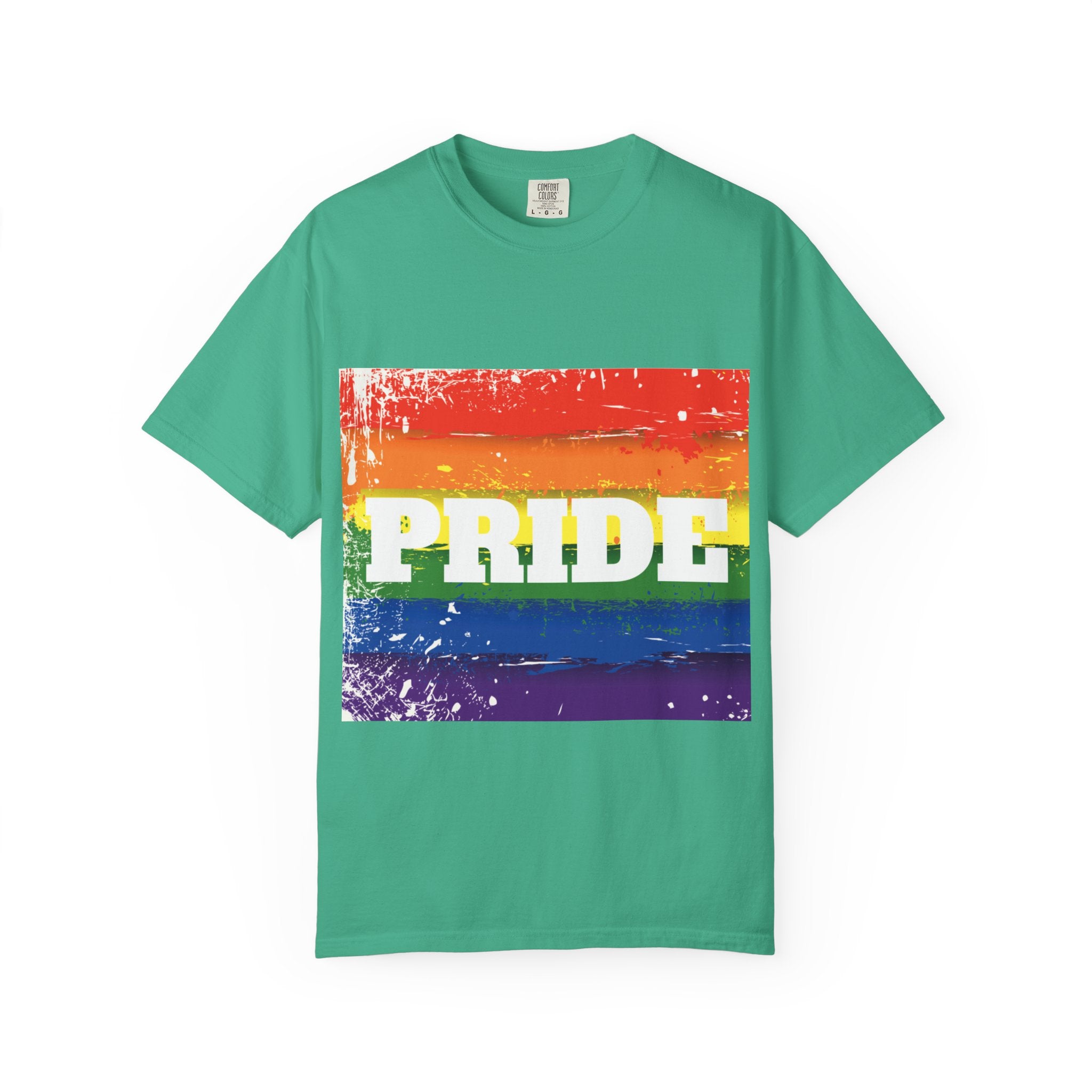 Pride Rainbow Unisex Garment-Dyed T-Shirt