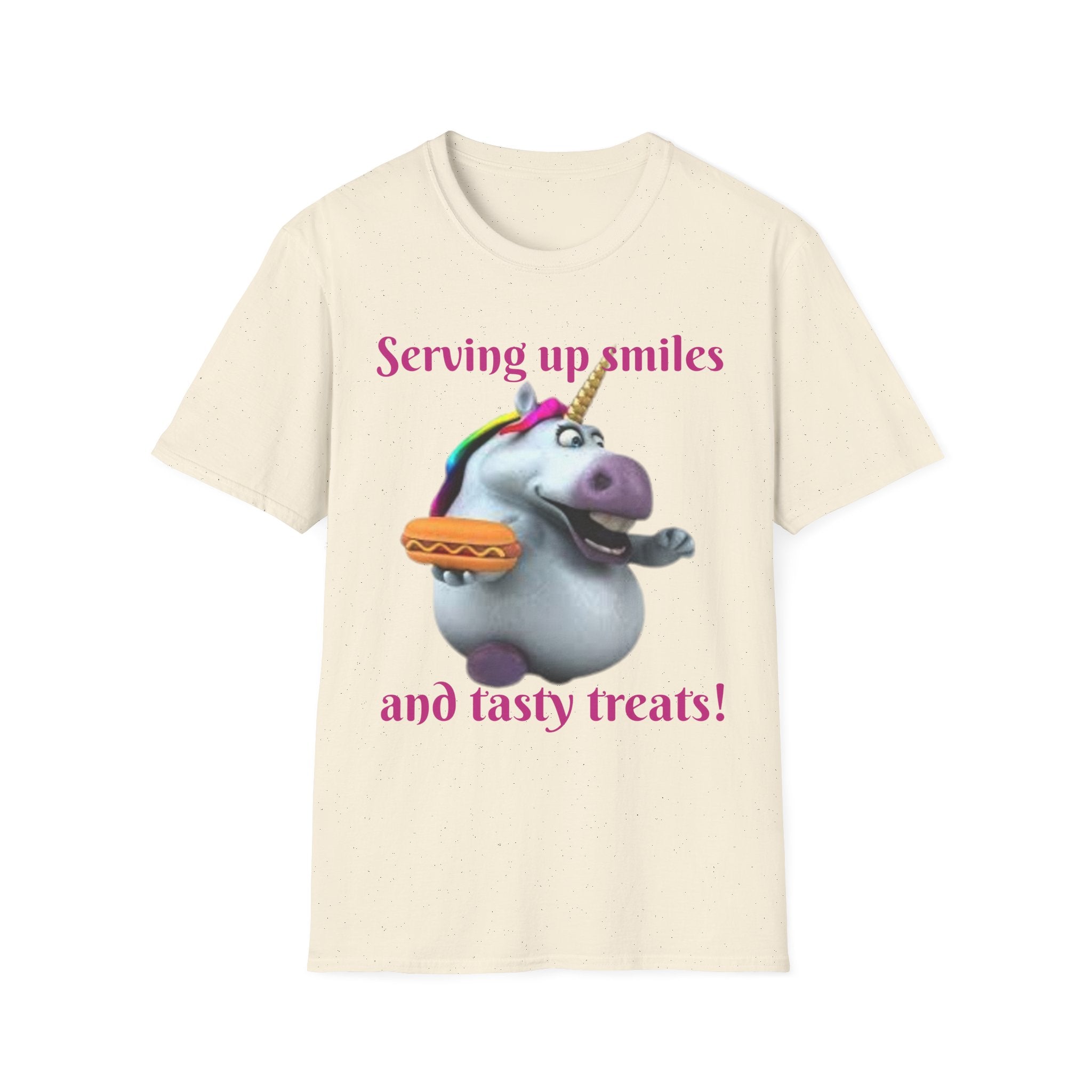 Serving Up Smiles And Tasty Treats Unicorn Unisex Softstyle T-Shirt