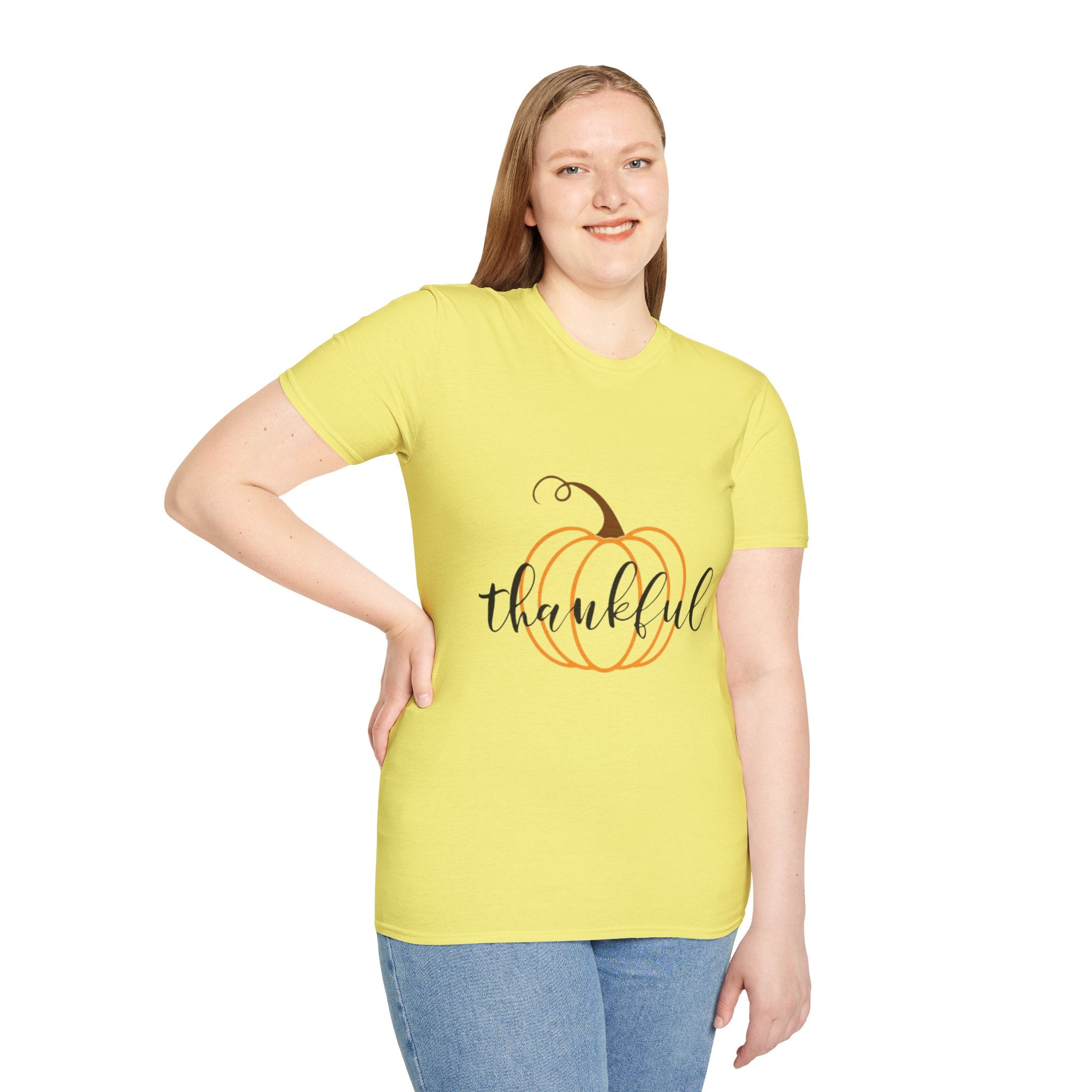Thankful Pumpkin Unisex Softstyle T-Shirt