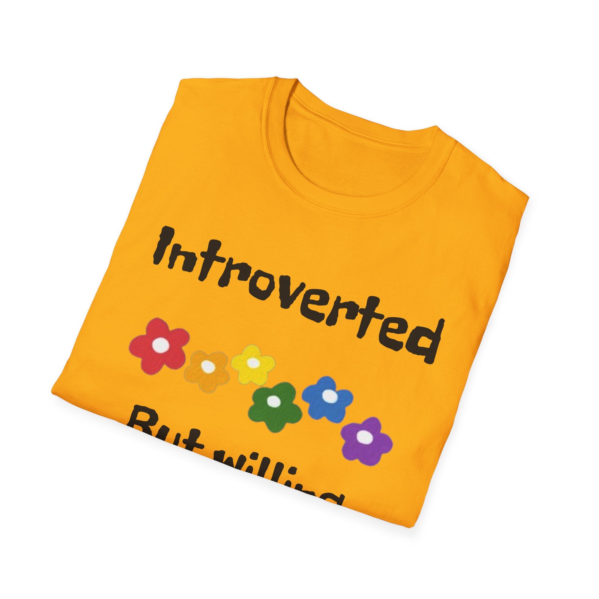 Introverted But Willing To Discuss Plants Unisex Softstyle T-Shirt