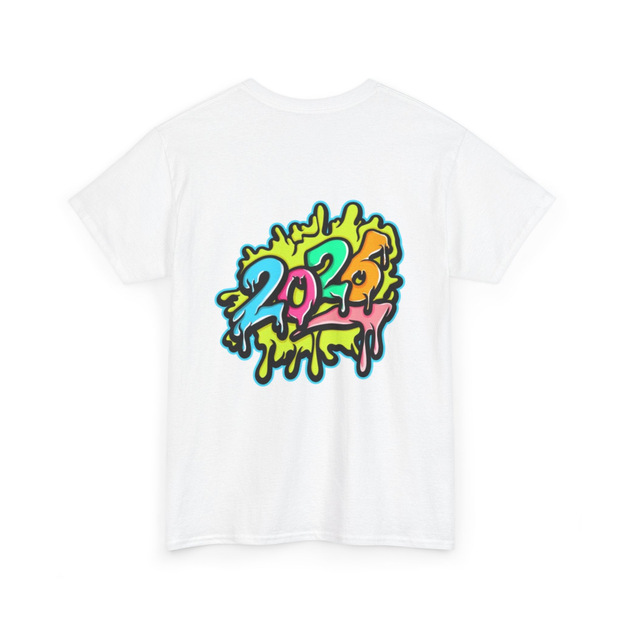 2026 Happy New Year DOUBLE SIDED Unisex Heavy Cotton T-Shirt