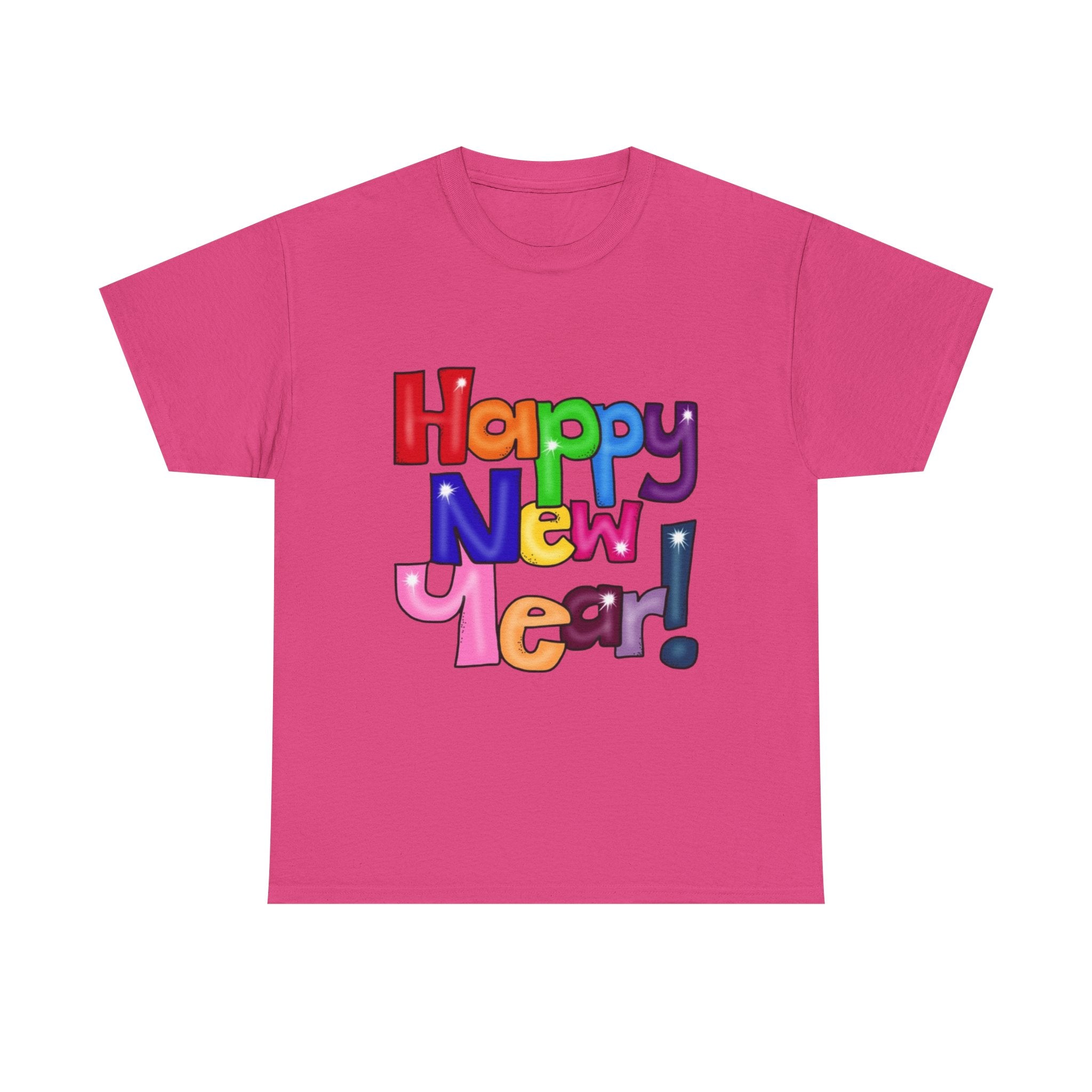 2026 Happy New Year DOUBLE SIDED Unisex Heavy Cotton T-Shirt