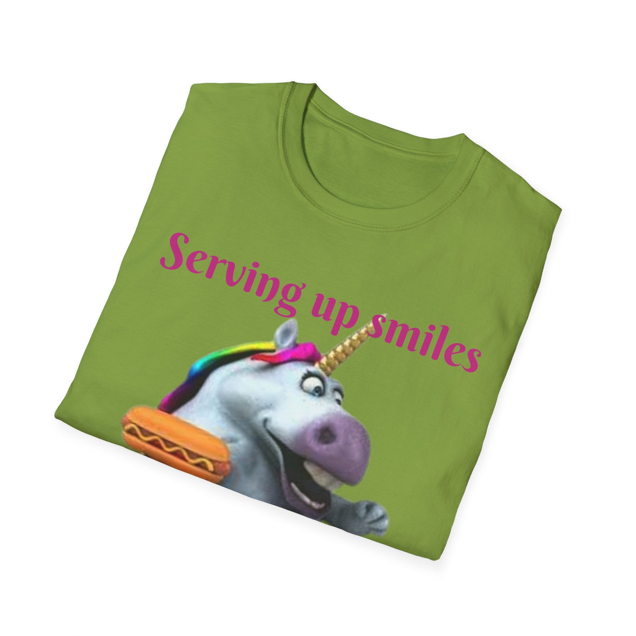 Serving Up Smiles And Tasty Treats Unicorn Unisex Softstyle T-Shirt
