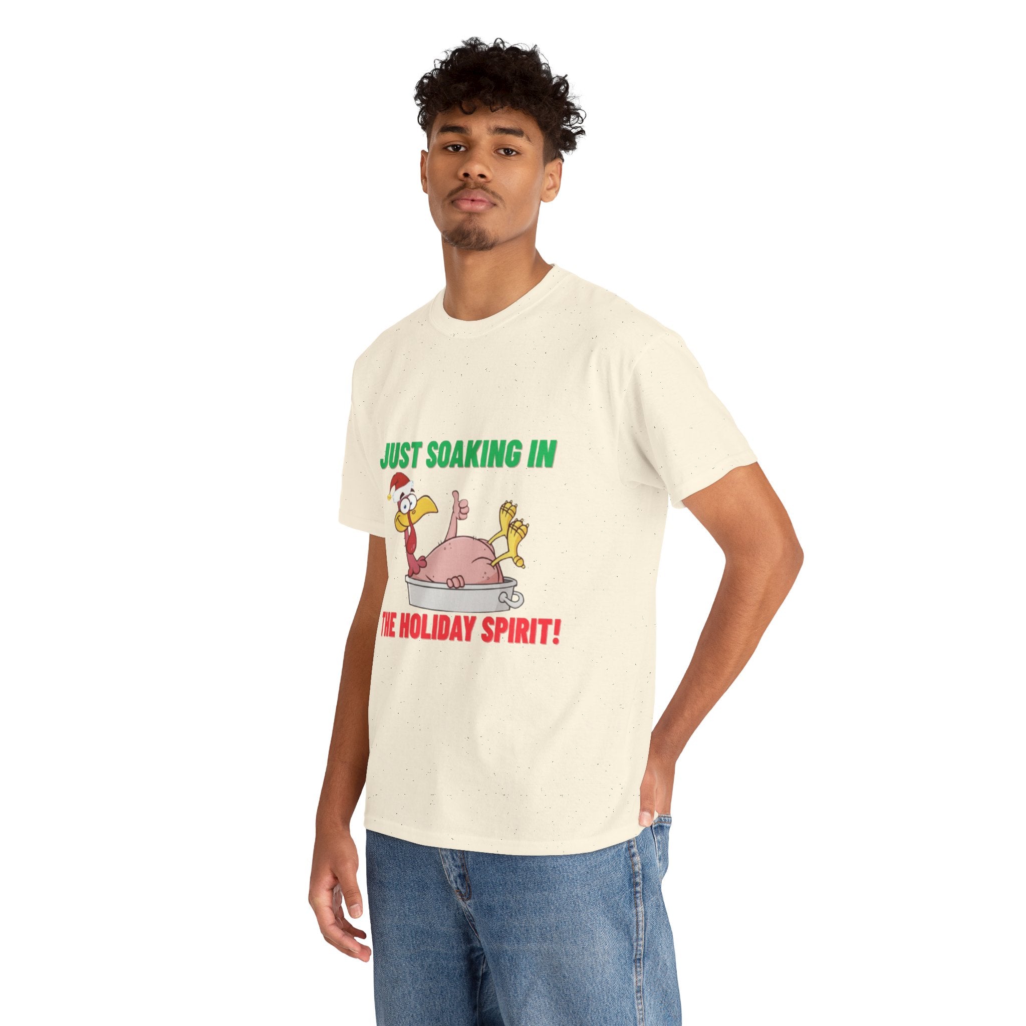 Just Soaking in the Holiday Spirit Unisex Heavy Cotton Tee