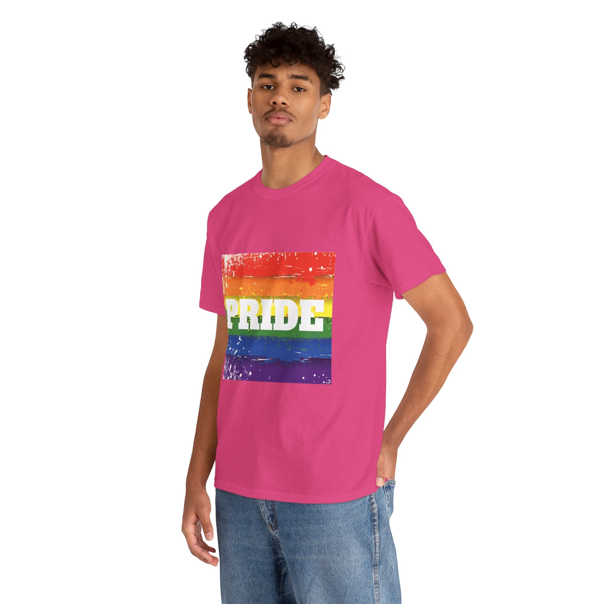 Pride Rainbow Unisex Heavy Cotton T-Shirt