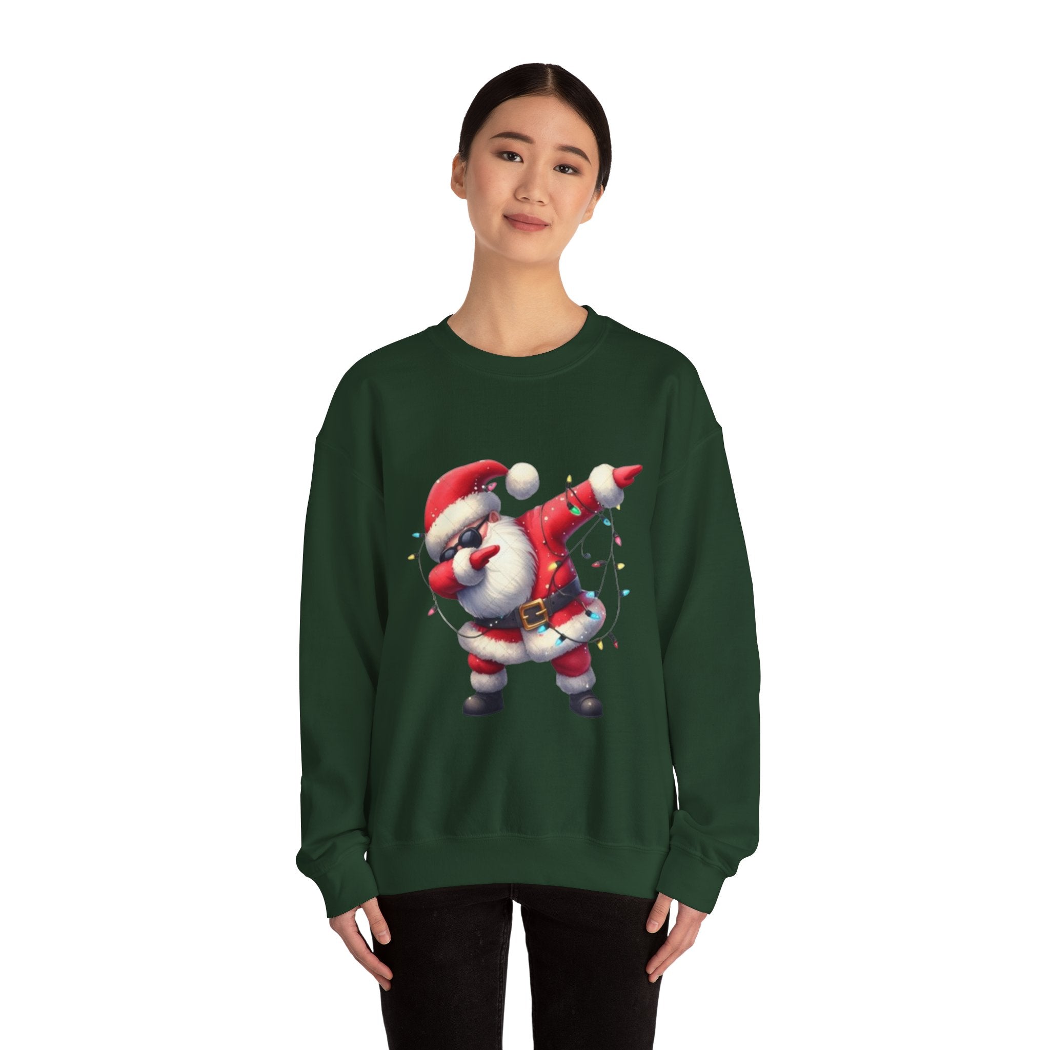 Santa Dabbing Unisex Heavy Blend™ Crewneck Sweatshirt