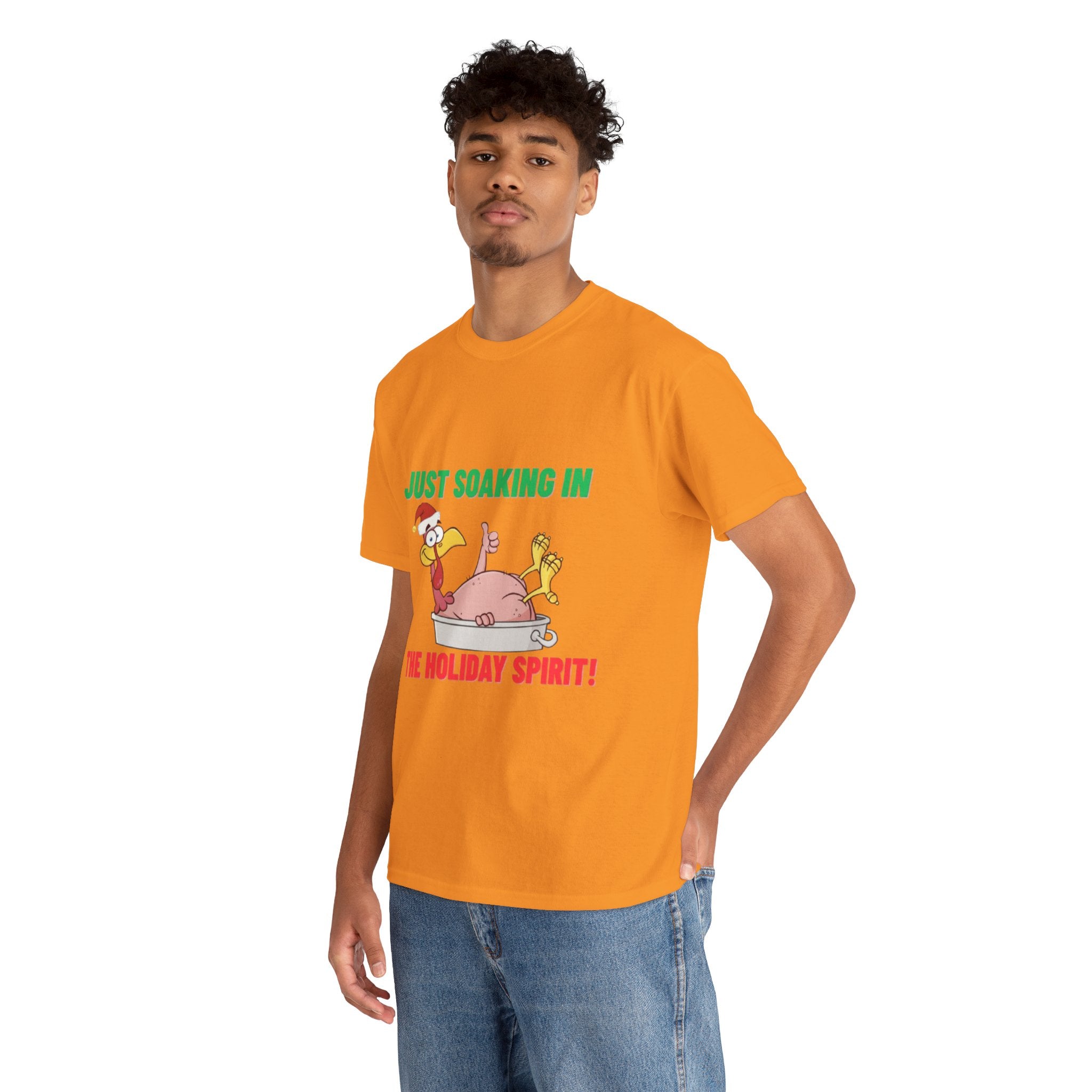 Just Soaking in the Holiday Spirit Unisex Heavy Cotton Tee