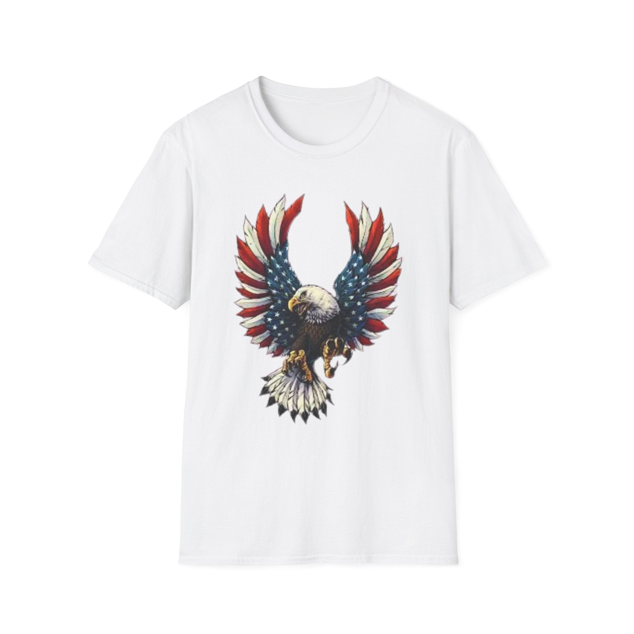 Patriotic Eagle Unisex Softstyle T-Shirt