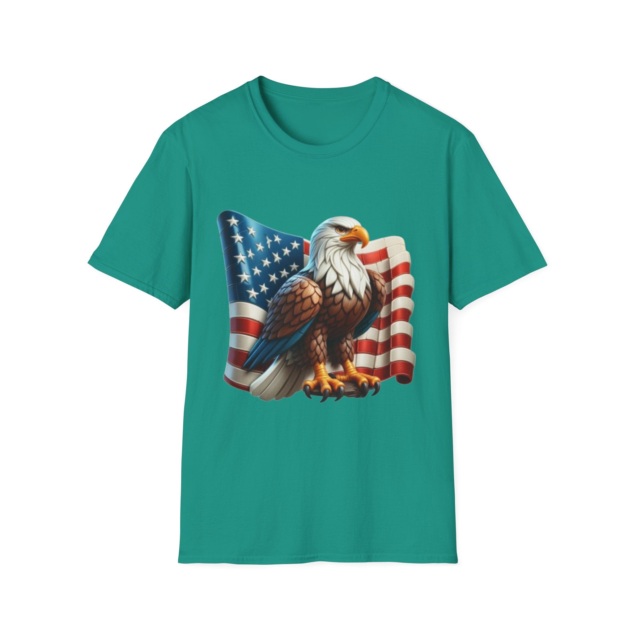 Patriotic Eagle Unisex Softstyle T-Shirt