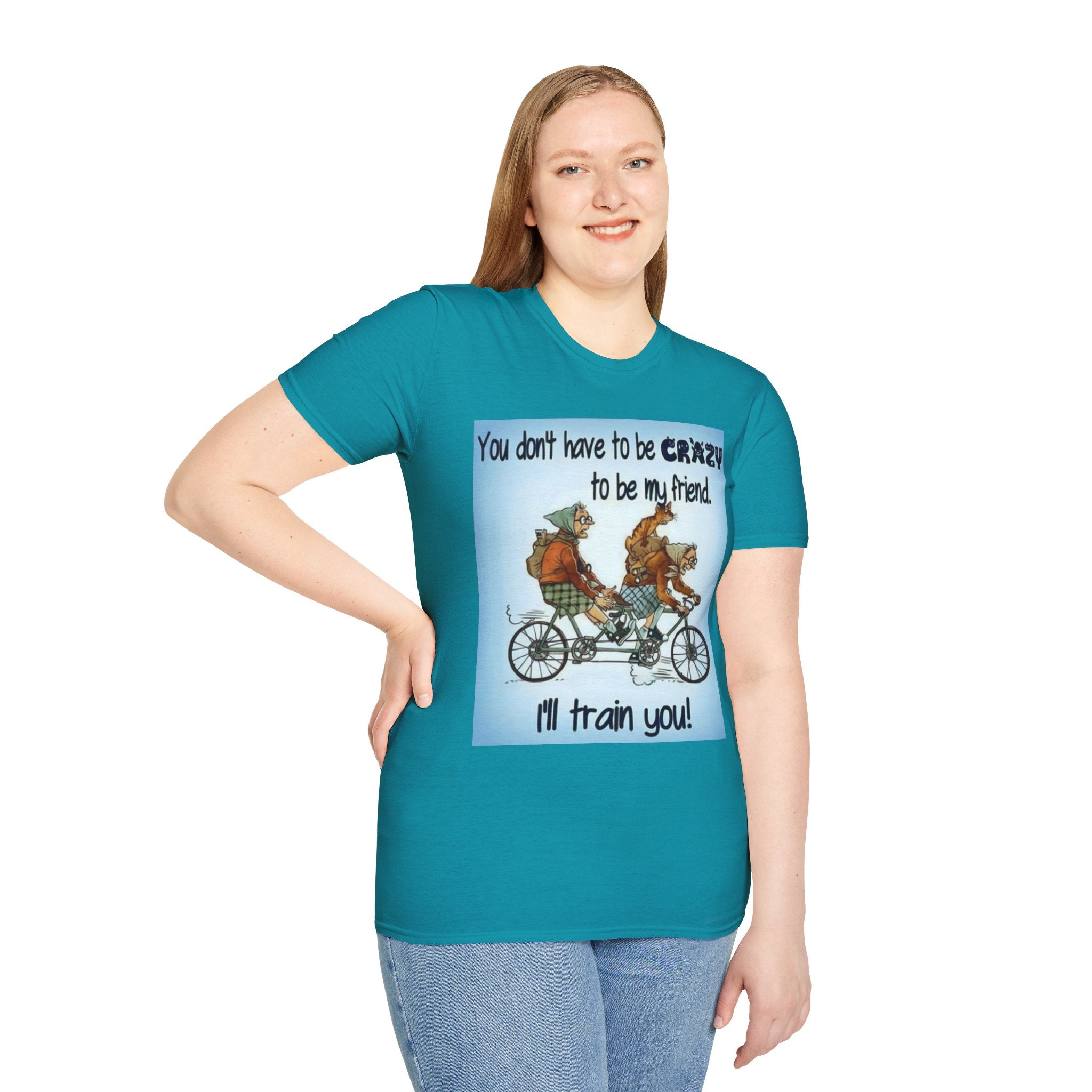 You Don't Have to be CRAZY to be my Friend, I'll Train You! Unisex Softstyle T-Shirt