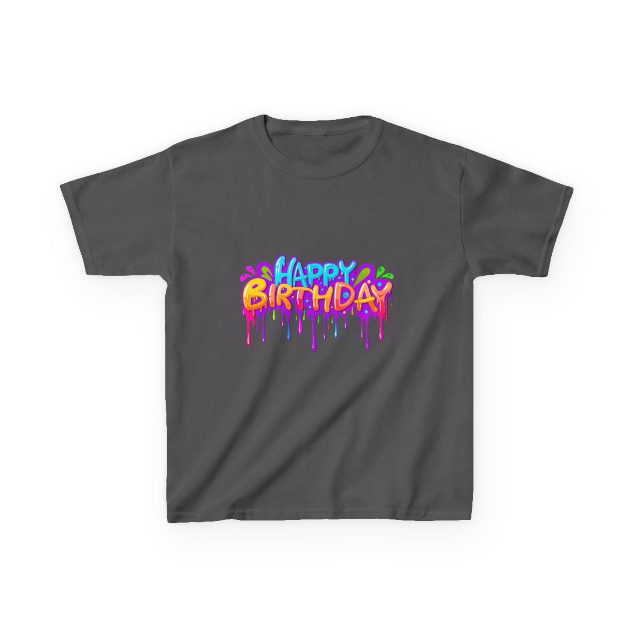 Happy Birthday Kids Heavy Cotton™ Short Sleeve T-Shirt Personalize It!