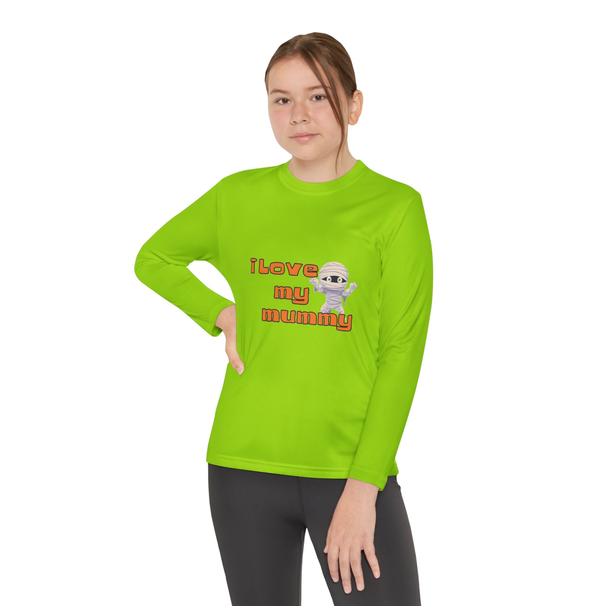 I Love My Mummy Youth Long Sleeve Competitor T-Shirt