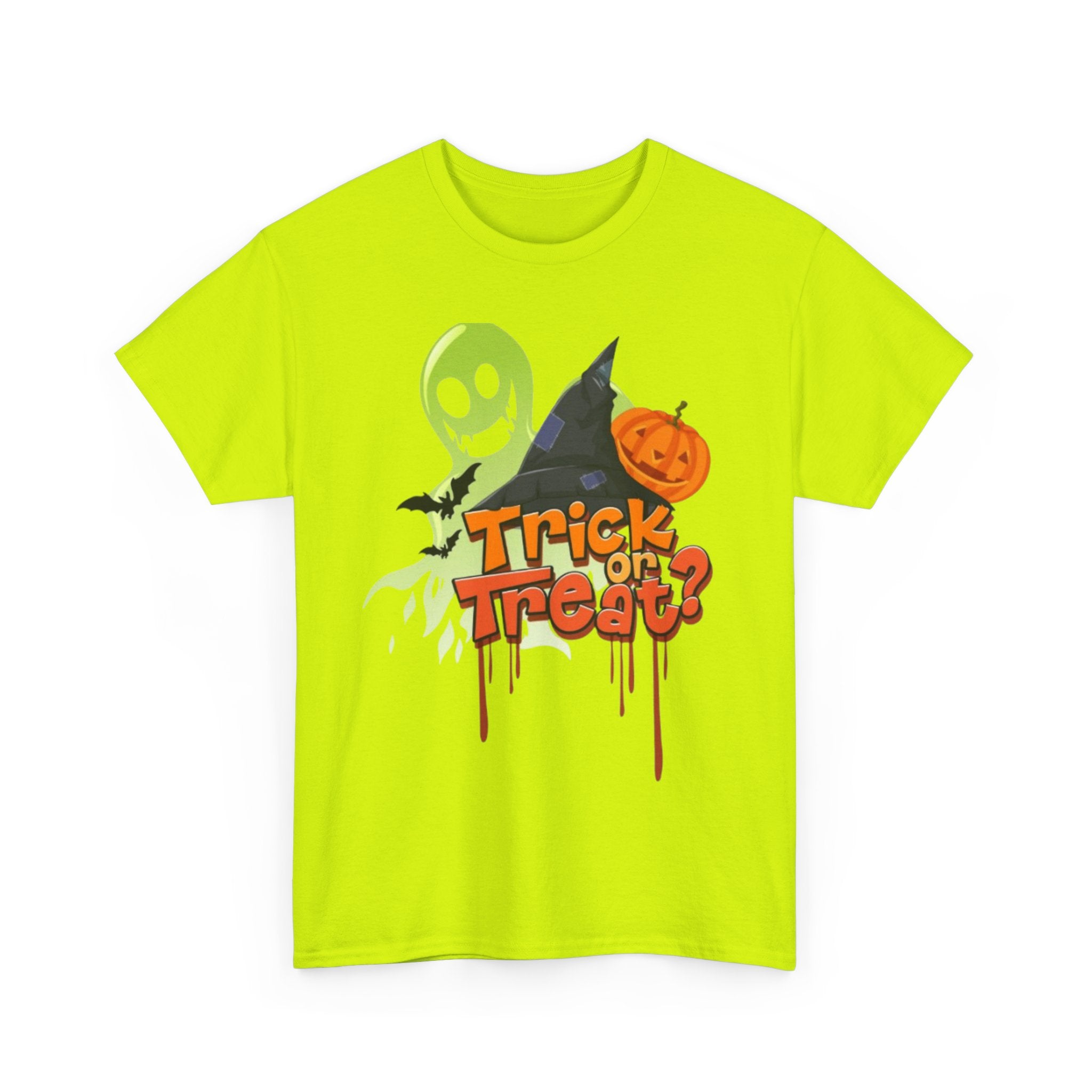 Halloween Trick or Treat Unisex Heavy Cotton Short Sleeve T-Shirt