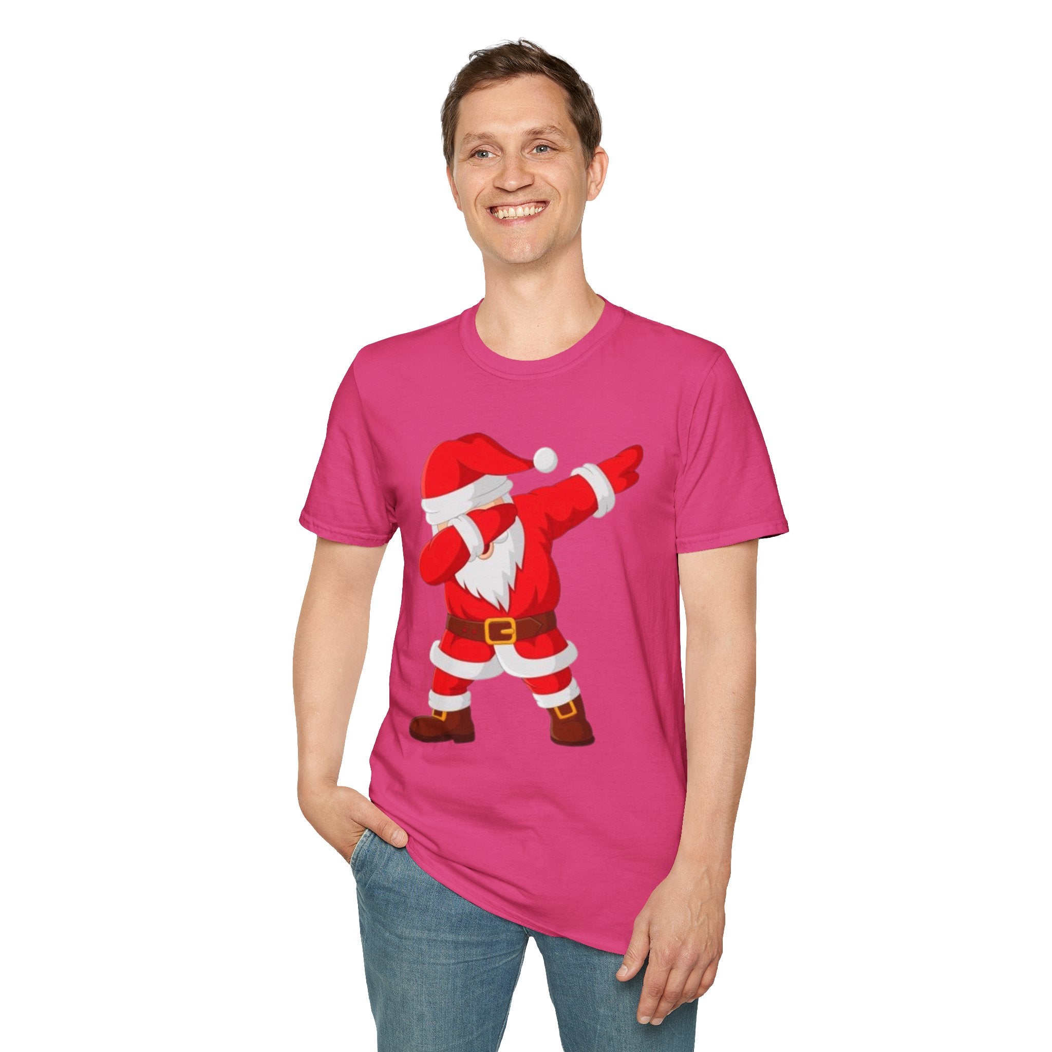 Dabbing Santa Unisex Softstyle T-Shirt
