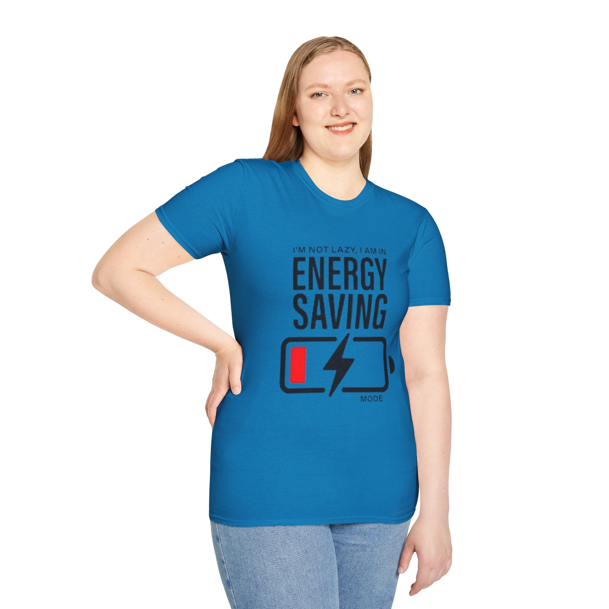I'm Not Lazy I'm In Energy Saving Mode Unisex Softstyle T-Shirt
