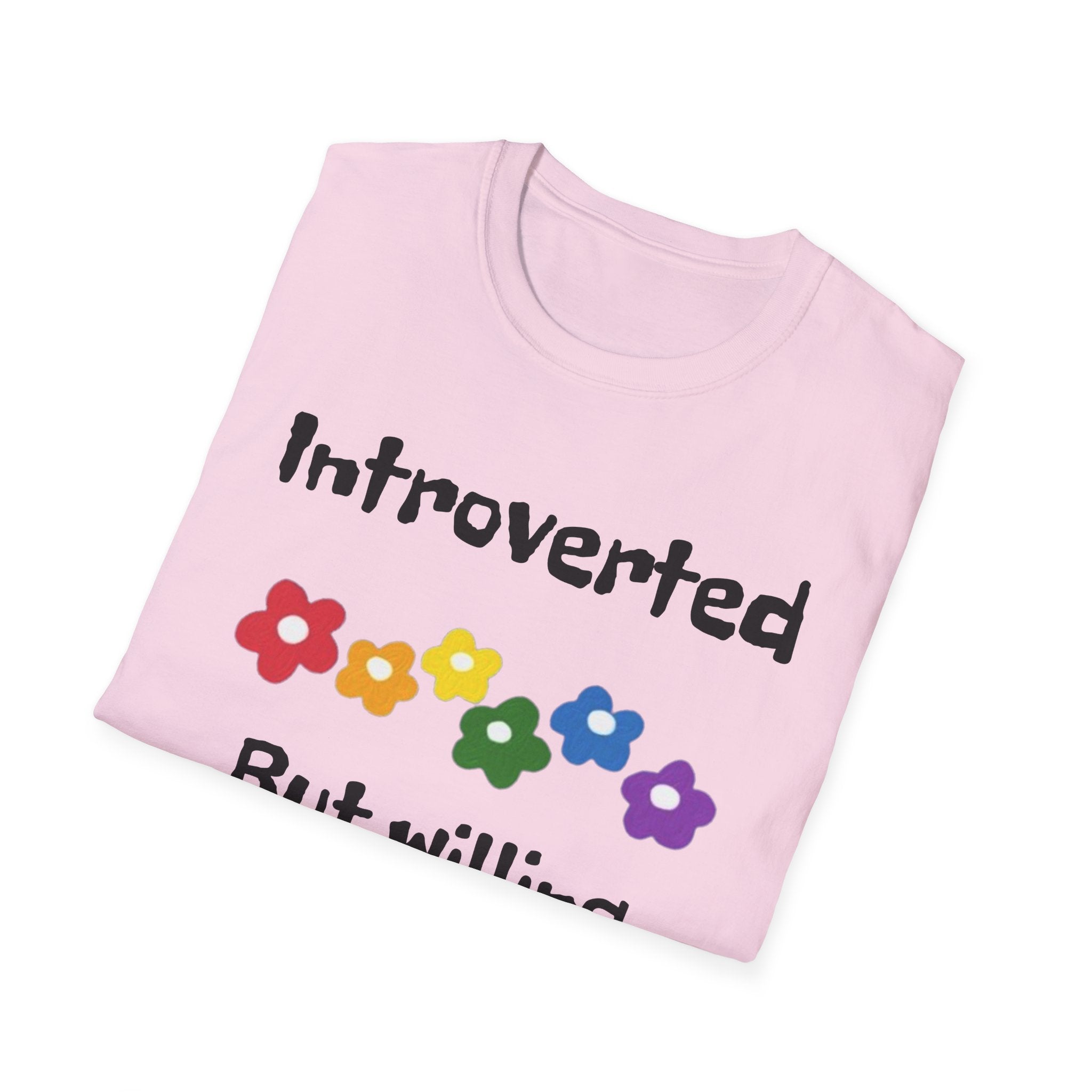 Introverted But Willing To Discuss Plants Unisex Softstyle T-Shirt